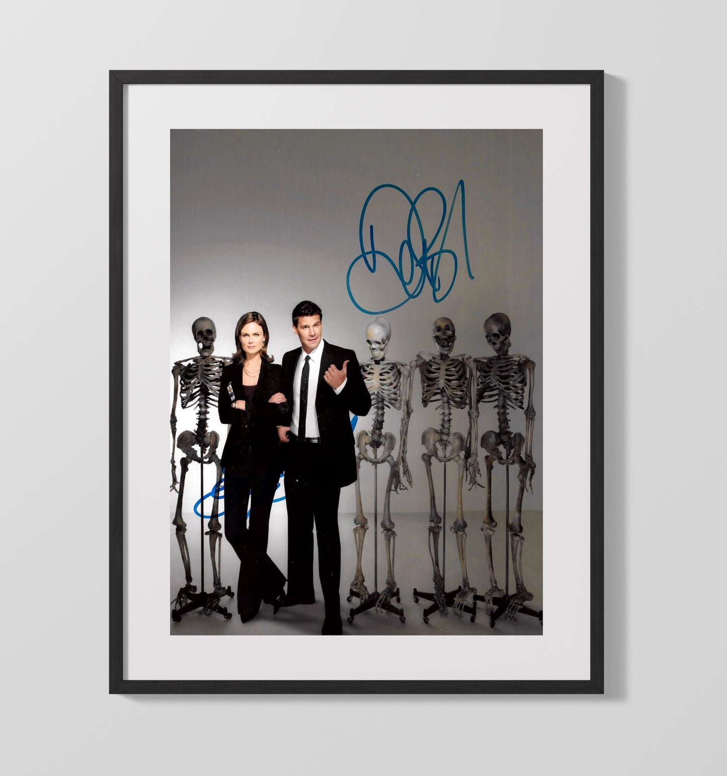 Bones - Emily Deschanel David Boreanaz Forensic Crime Duo - Gallery Frame television wall art
