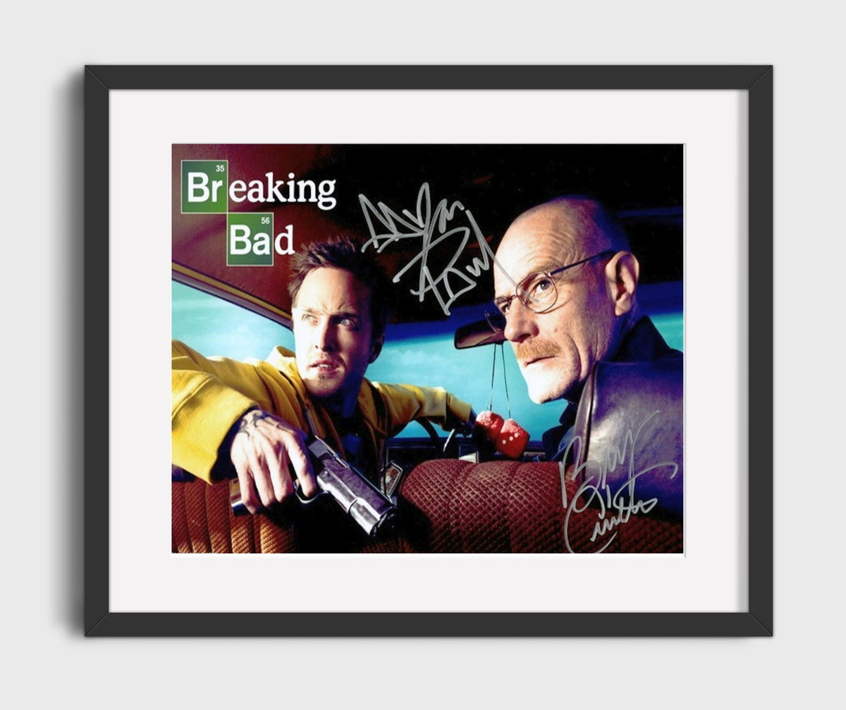 Breaking Bad - Bryan Cranston (Walter White) and Aaron Paul (Jesse Pinkman) Hazmat Couch Scene Alt - Gallery Frame television wall art