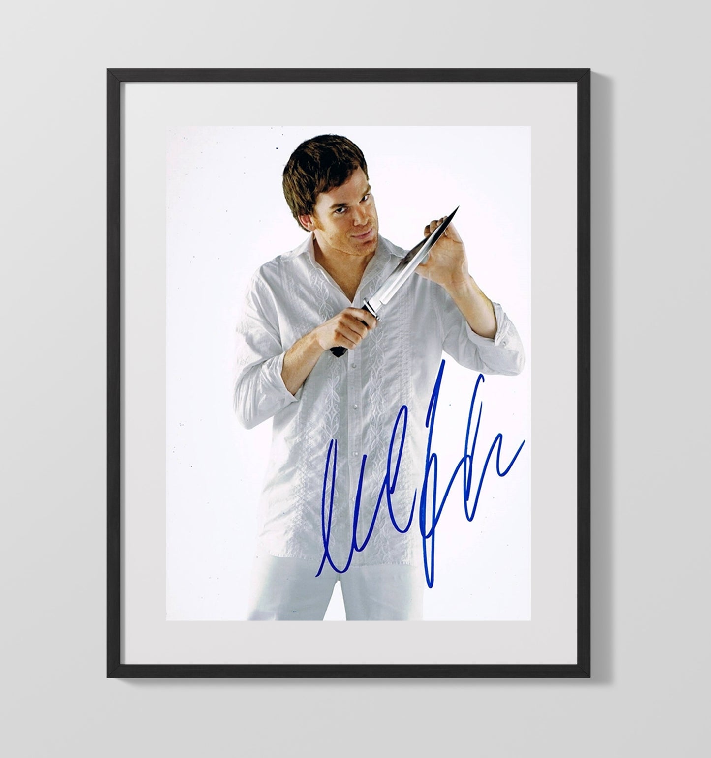 Dexter - Michael C Hall Knife Reflection - Gallery Frame television wall art