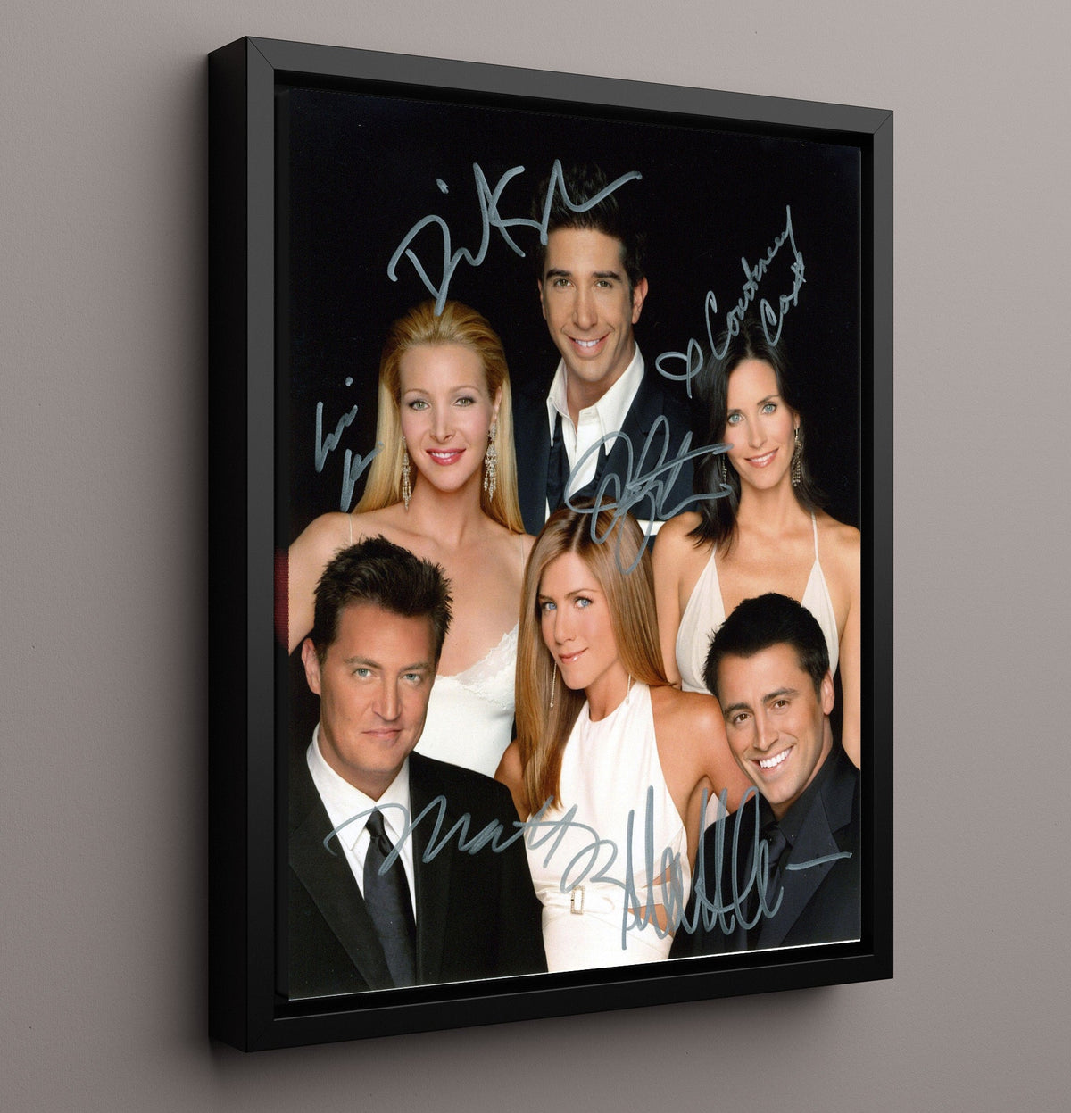 Friends - Cast Main Ensemble Studio - Framed Canvas television wall art