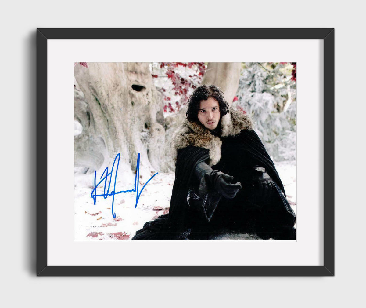 Game of Thrones - Kit Harington (Jon Snow) Weirwood Tree Winter - Gallery Frame television wall art