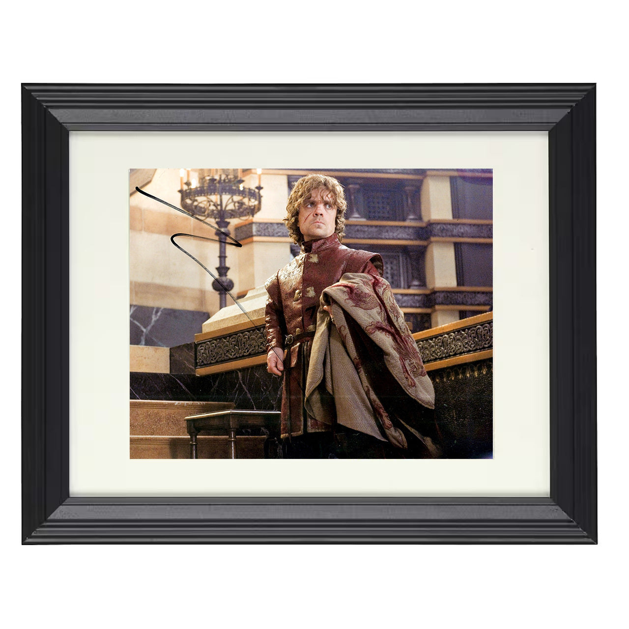 Game of Thrones – Peter Dinklage (Tyrion Lannister) Armor – 8x10 black beveled framed television wall art