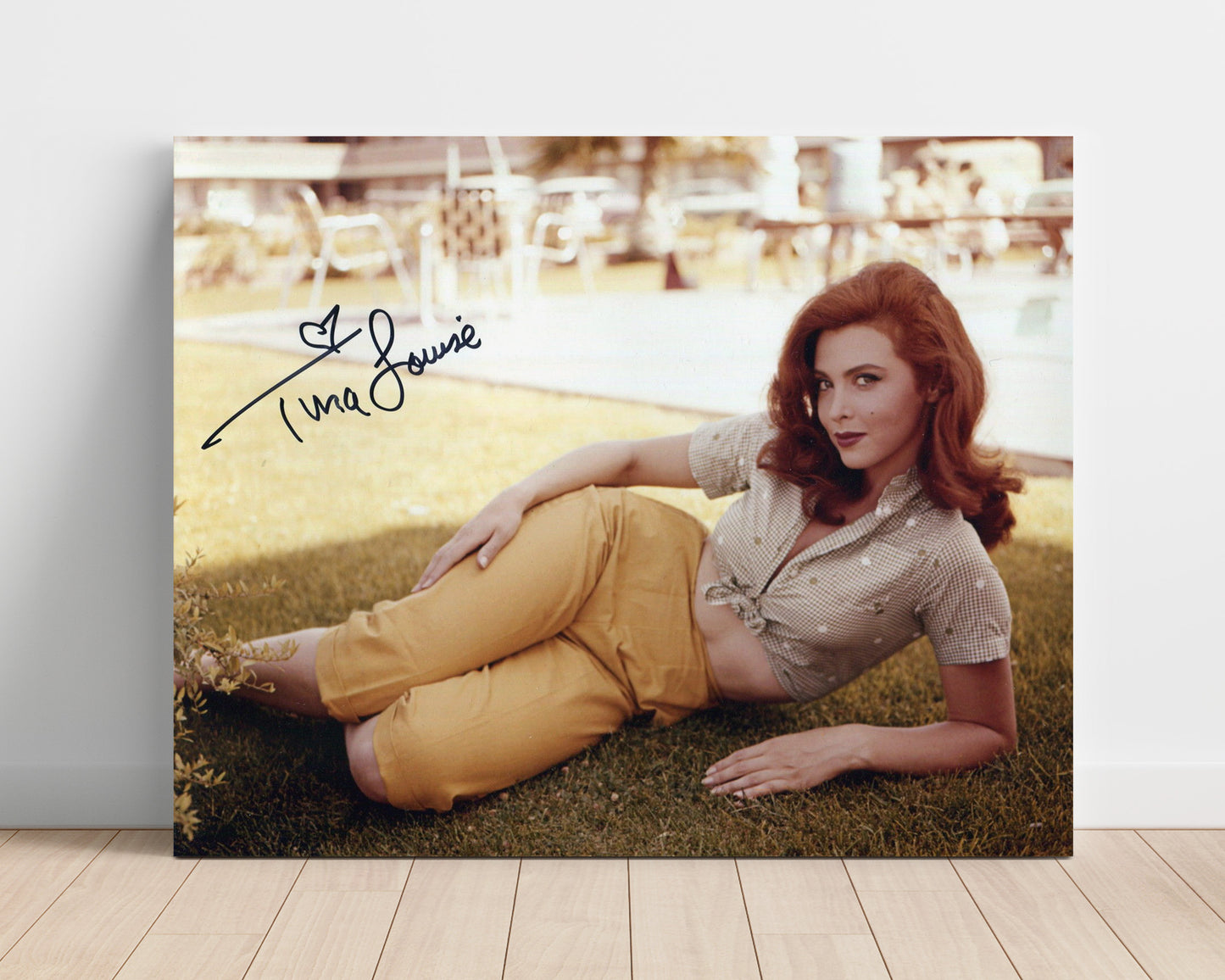 Gilligans Island - Tina Louise (Ginger Grant) Poolside Capri Pose - Vintage Television Wall Art - 16x20 Unframed Print wall art print - television decor