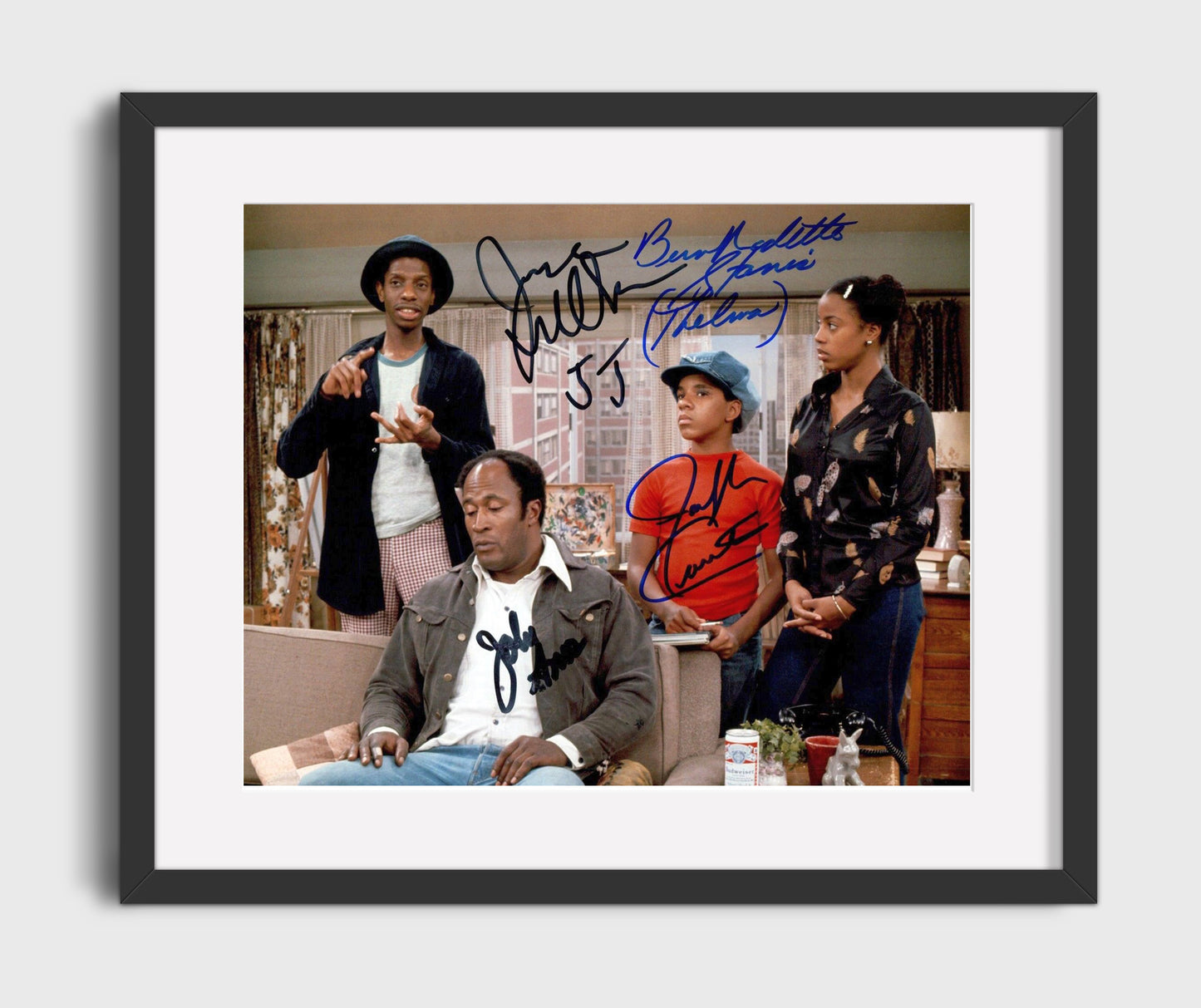 Good Times - Jimmie Walker (J.J. Evans) Family Living Room Scene - Gallery Frame television wall art