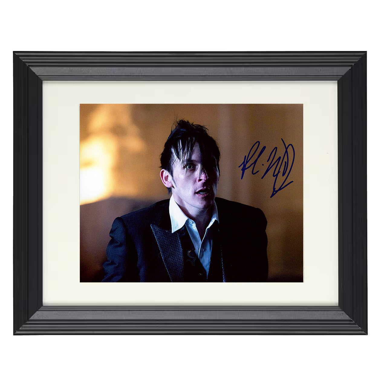 Gotham – Robin Lord Taylor (Penguin) Tuxedo Stare – 8x10 black beveled framed television wall art