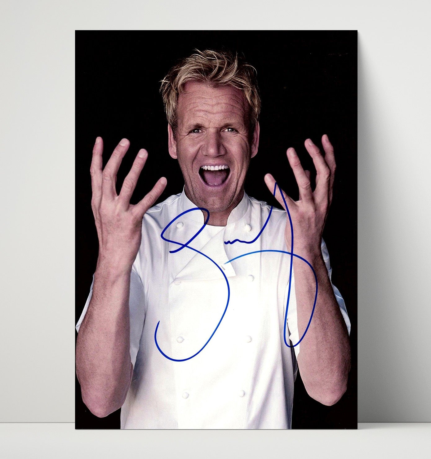 Hells Kitchen - Gordon Ramsay Shouting Chef Expression - Vintage Television Wall Art - 16x20 Unframed Print wall art print - television decor