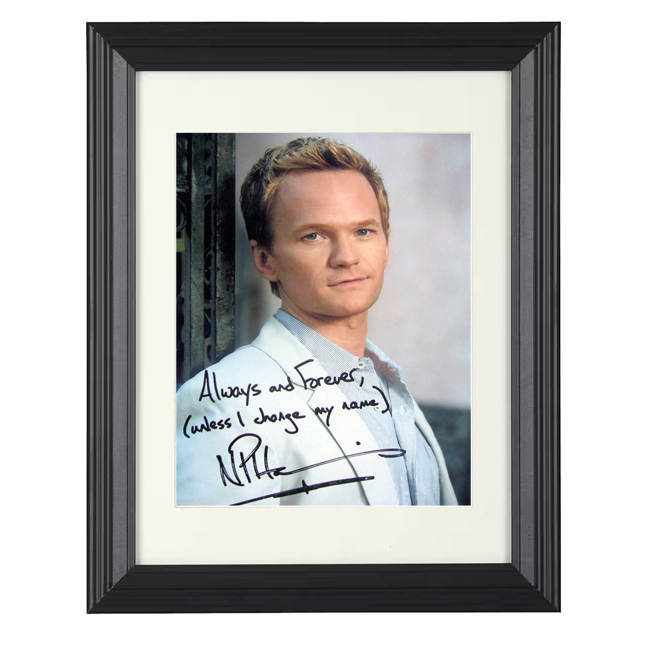 How I Met Your Mother – Neil Patrick Harris – Barney Stinson – 8x10 black beveled framed television wall art