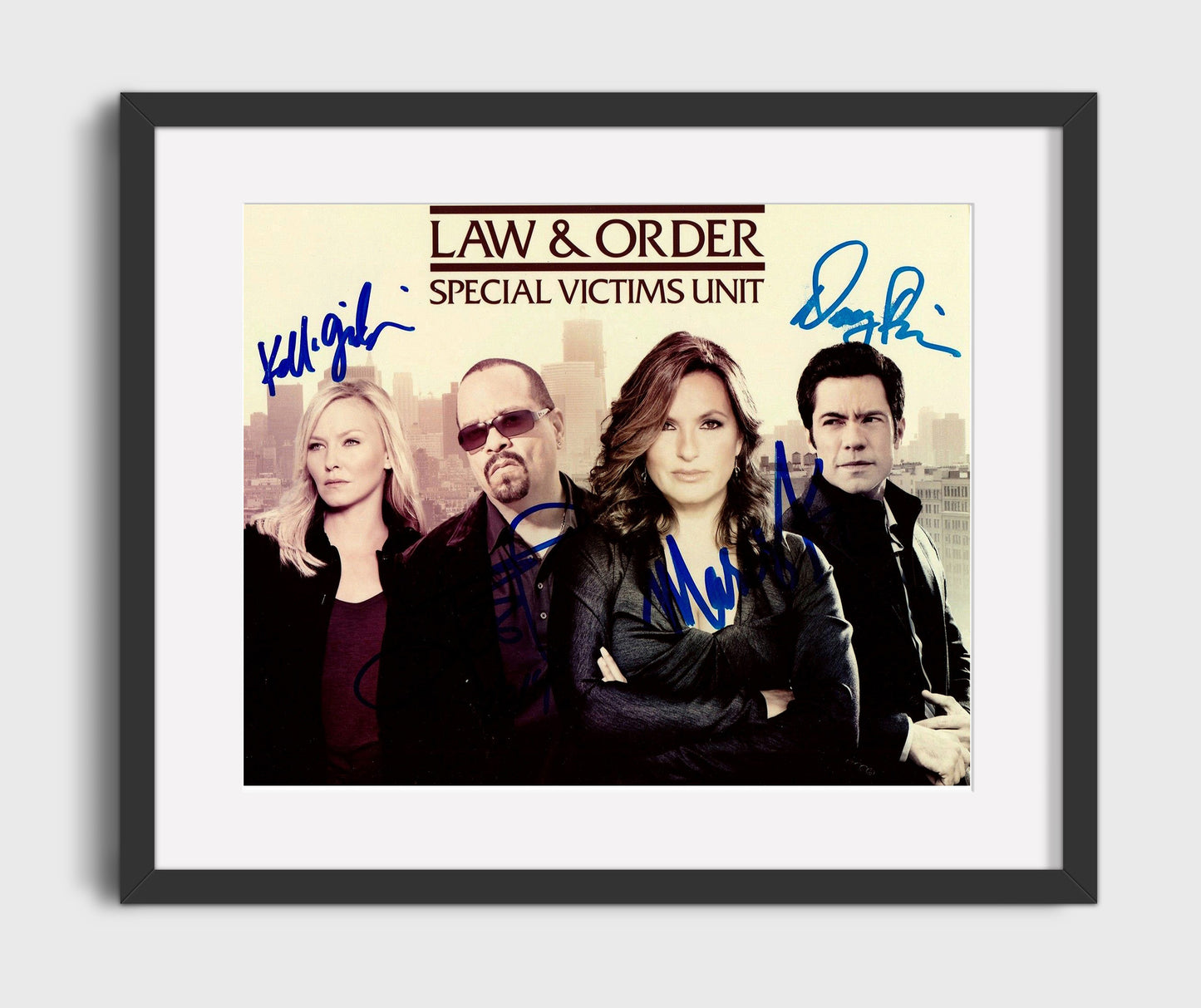 Law and Order Special Victims Unit - Mariska Hargitay Ensemble Cast Detective Lineup - Gallery Frame television wall art