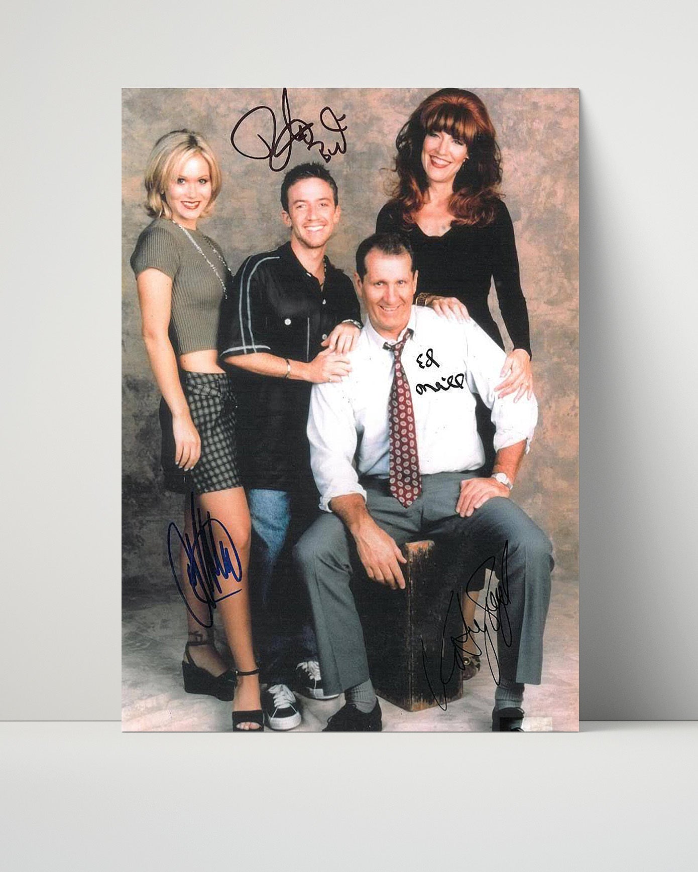 Married with Children - Cast - Bundy Family Cast - Vintage Television Wall Art - 16x20 Unframed Print wall art print - television decor