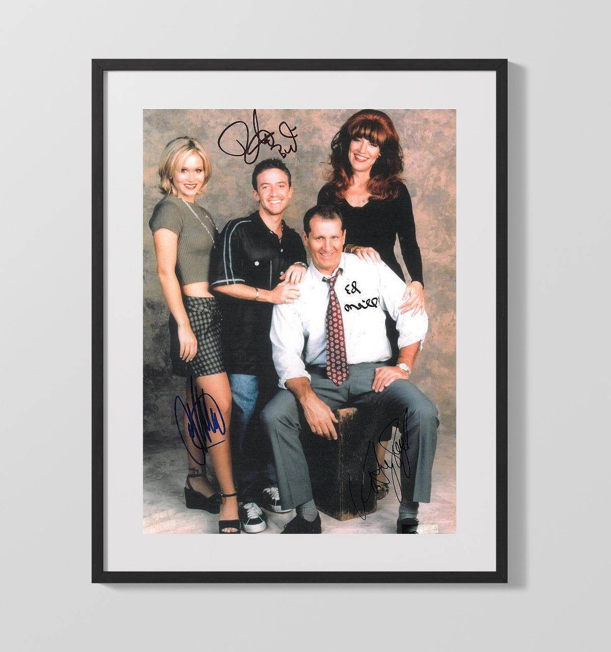 Married with Children - Cast - Bundy Family Cast - Gallery Frame television wall art