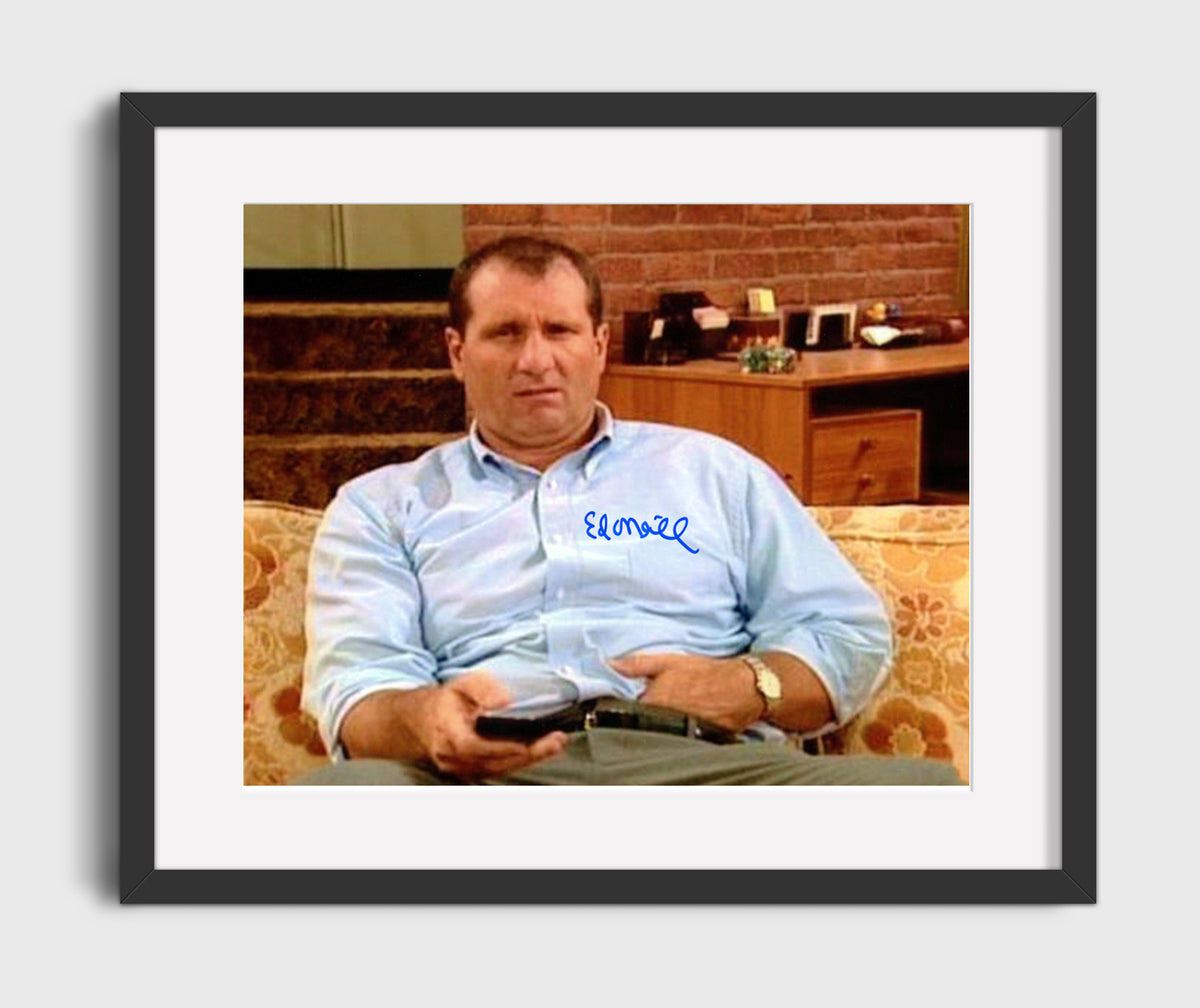 Married with Children - Ed ONeill (Al Bundy) Living Room Remote Slouch Scene - Gallery Frame television wall art