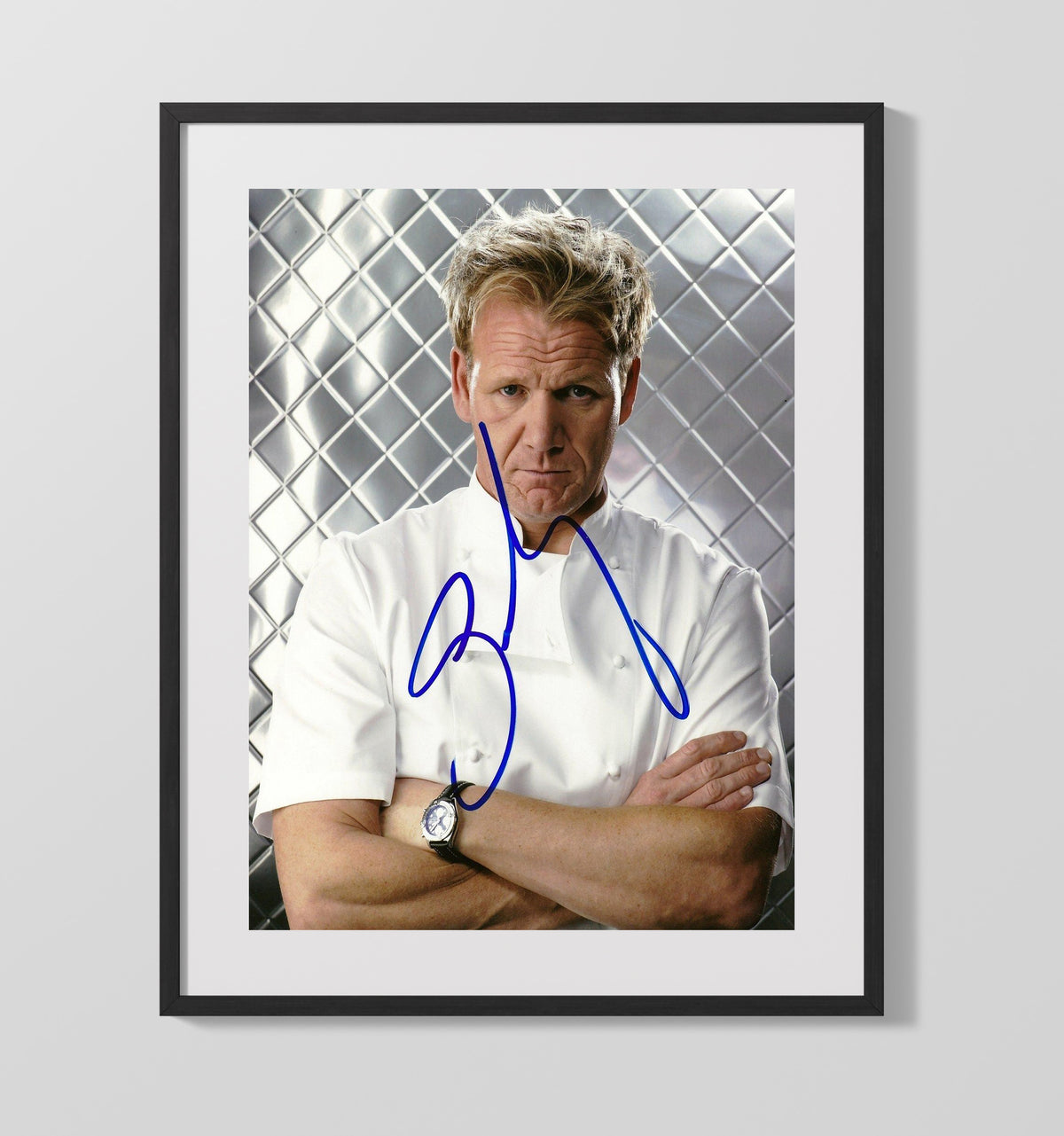 MasterChef - Gordon Ramsay Crossed Arms Kitchen Backdrop - Gallery Frame television wall art