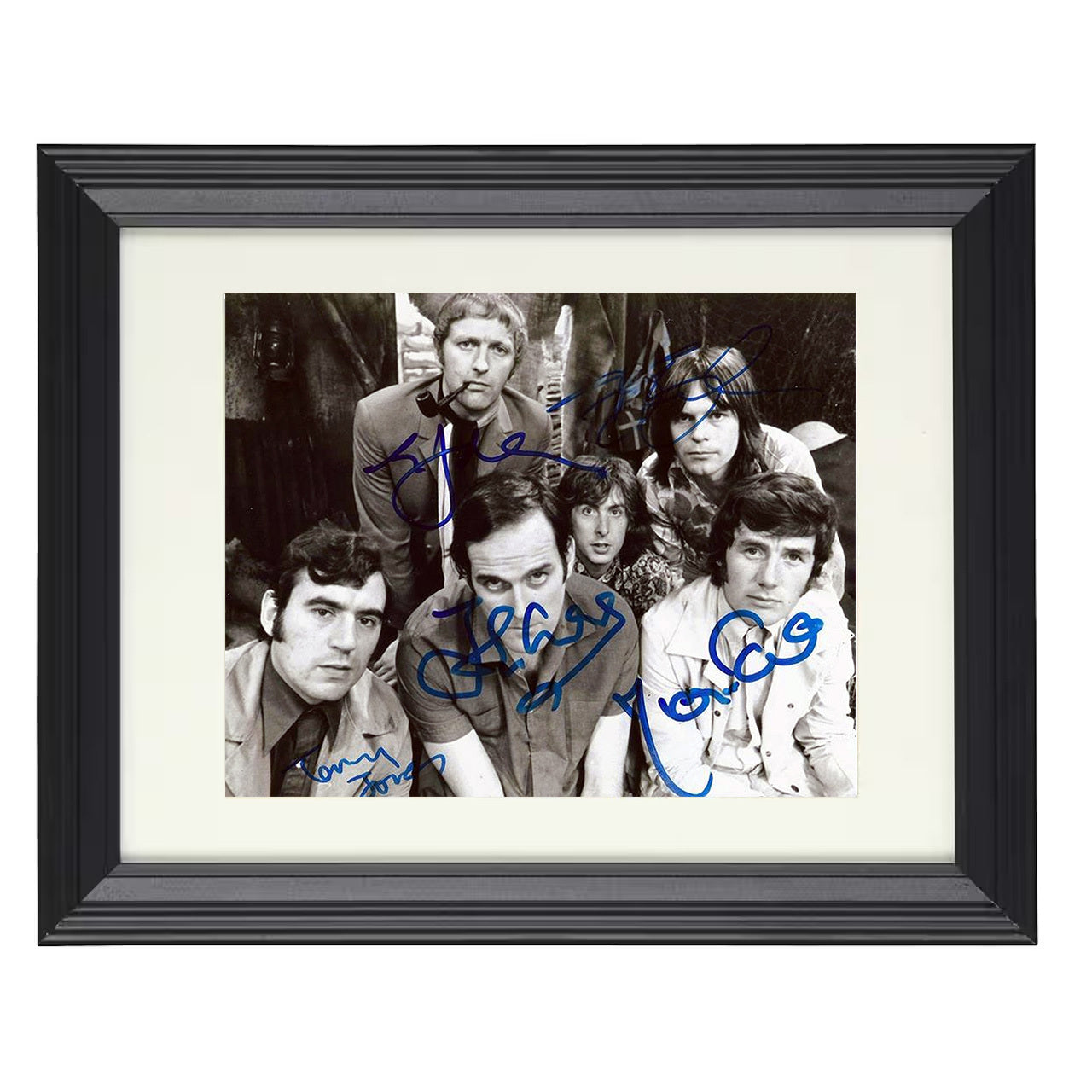 Monty Pythons Flying Circus – John Cleese Silly Faces Comedy – 8x10 black beveled framed television wall art