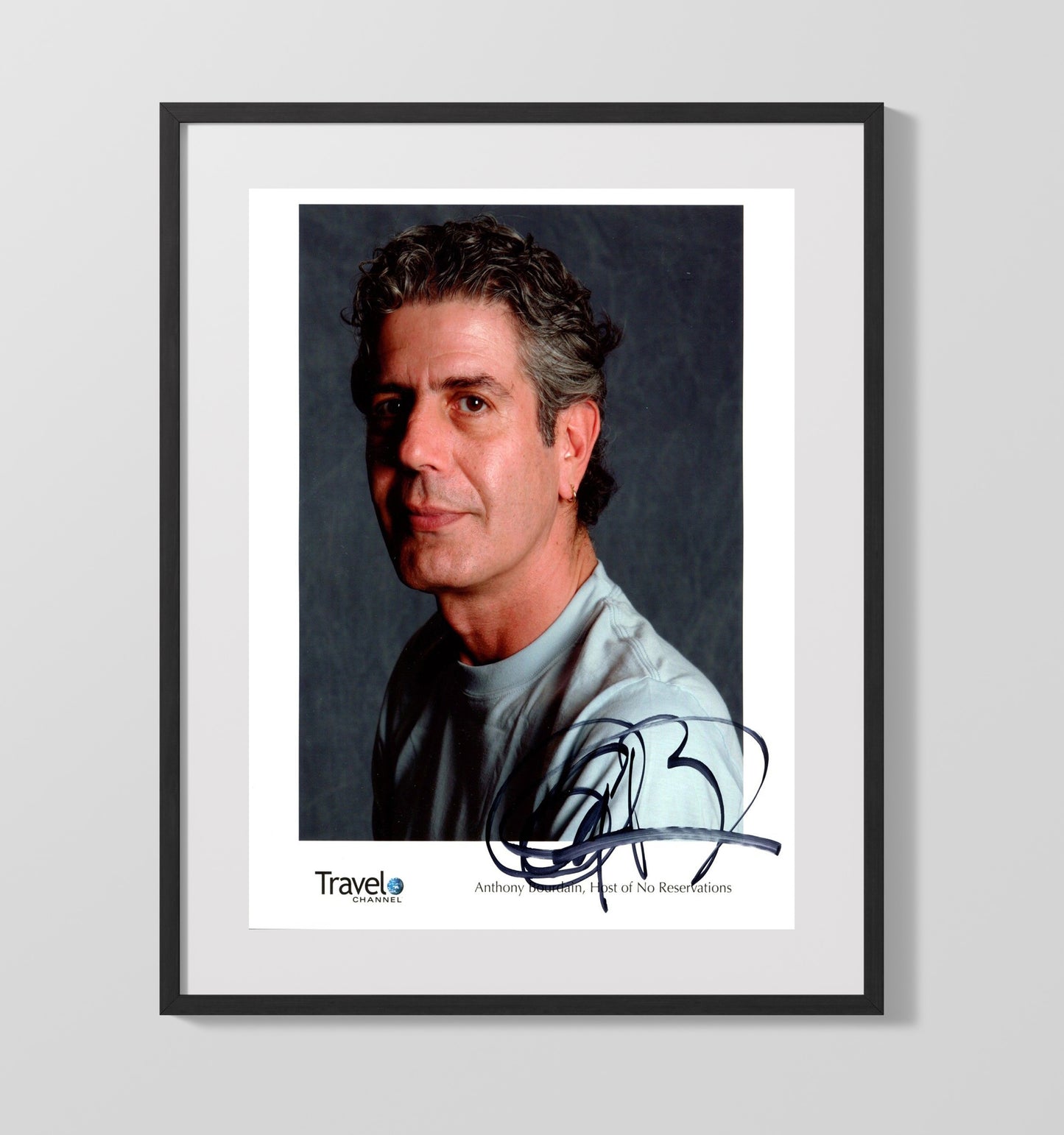 No Reservations - Anthony Bourdain Globe Trekking Culinary Storyteller - Gallery Frame television wall art