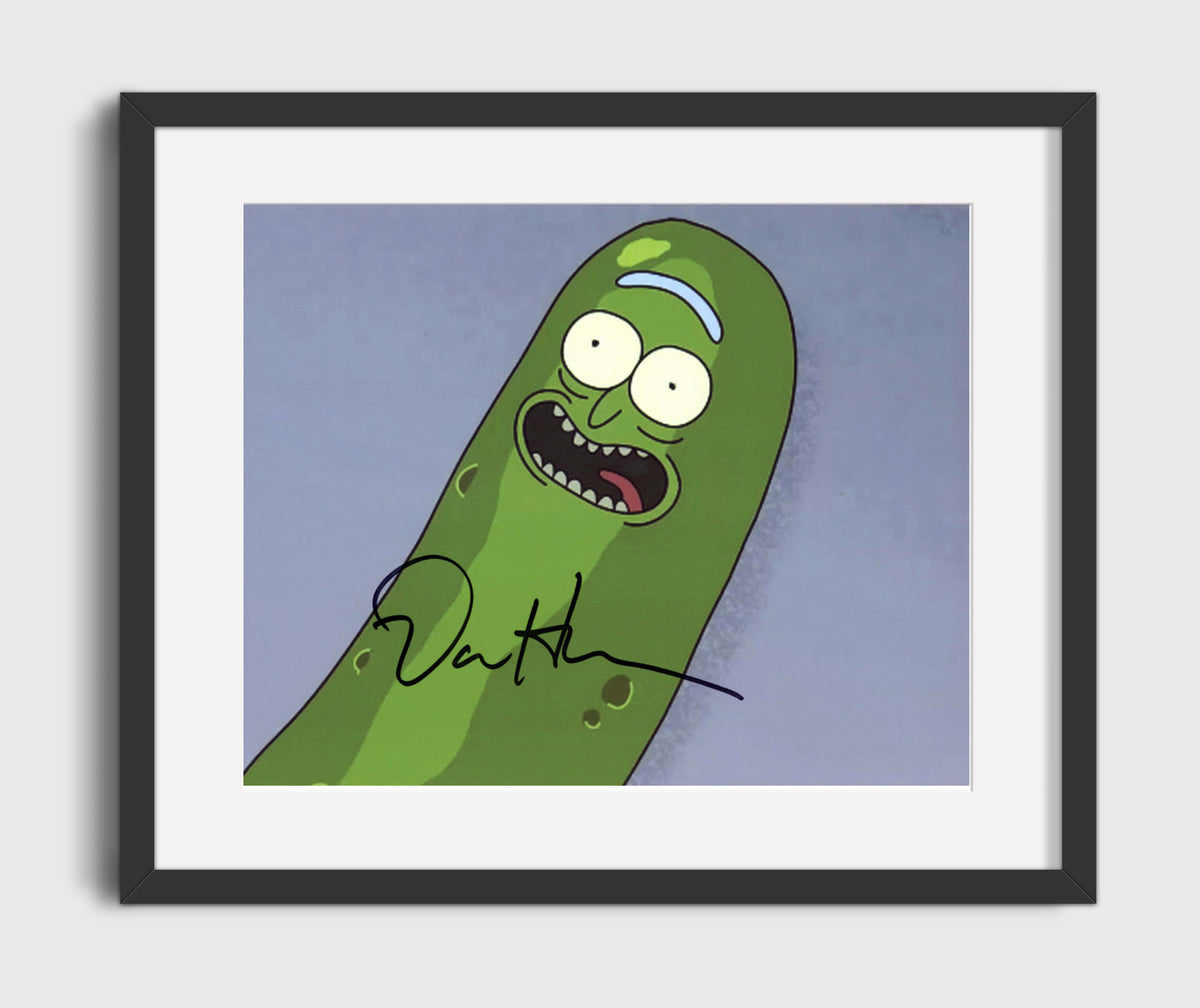 Rick and Morty - Dan Harmon (Pickle Rick) Pickle Face - Gallery Frame television wall art