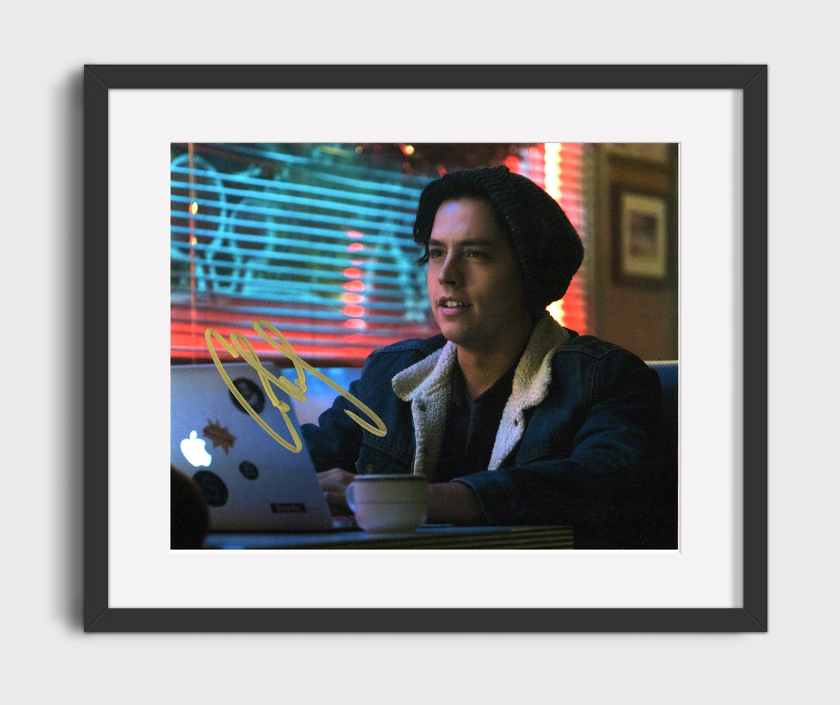 Riverdale - Cole Sprouse (Jughead Jones) Diner Laptop Scene - Gallery Frame television wall art
