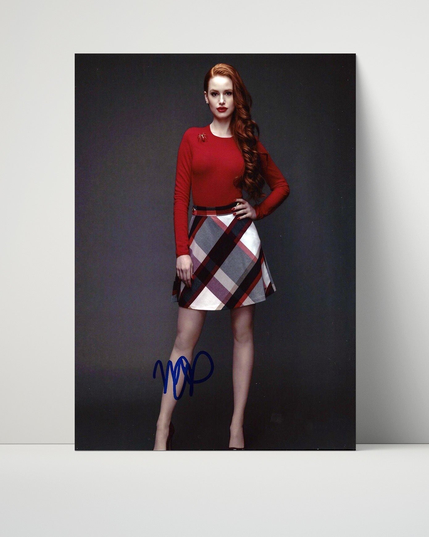 Riverdale - Madelaine Petsch - Cheryl Blossom Red Outfit Studio Pose - Vintage Television Wall Art - 16x20 Unframed Print wall art print - television decor