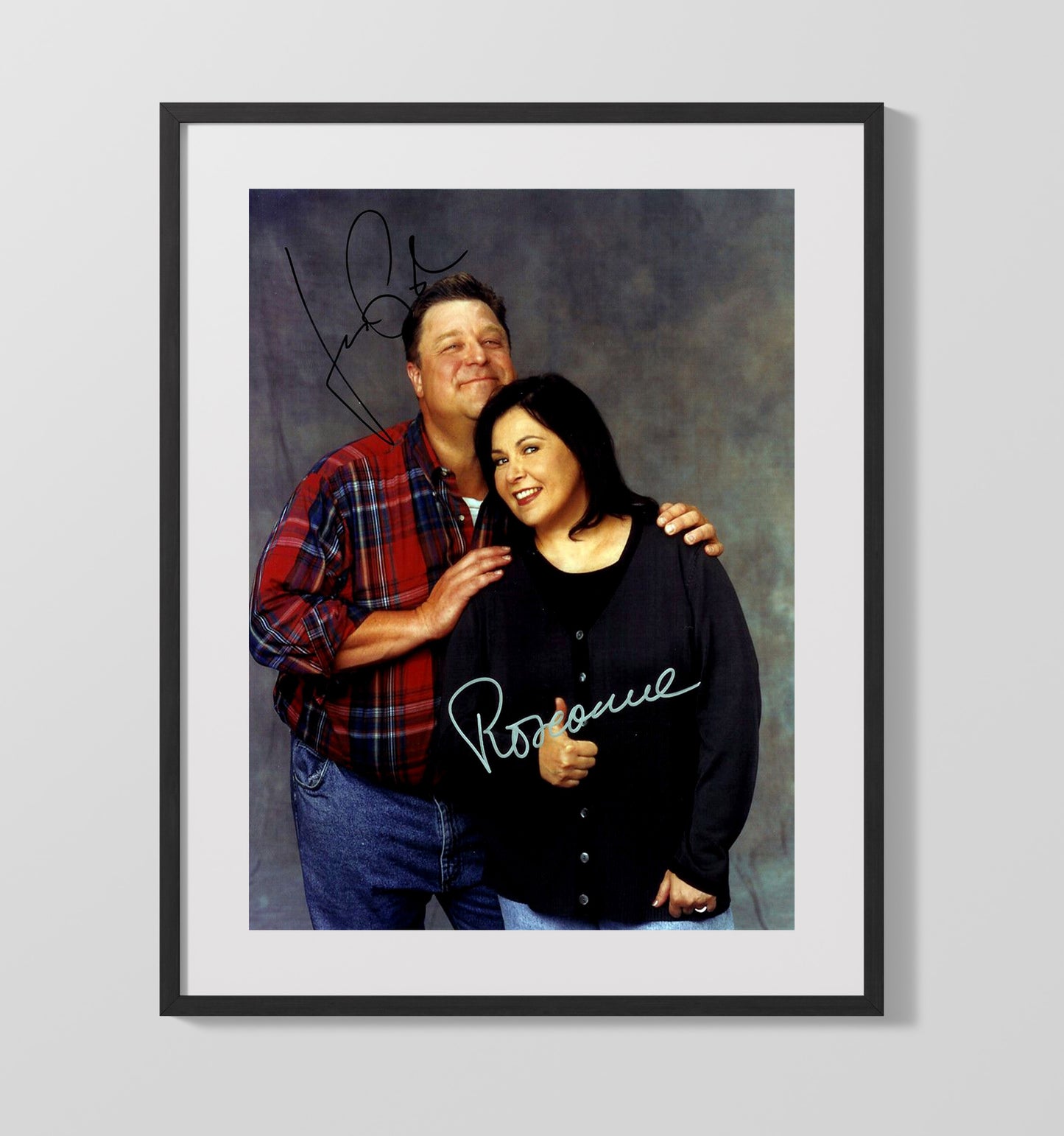 Roseanne - John Goodman and Roseanne Barr - Conner Family Couple - Gallery Frame television wall art