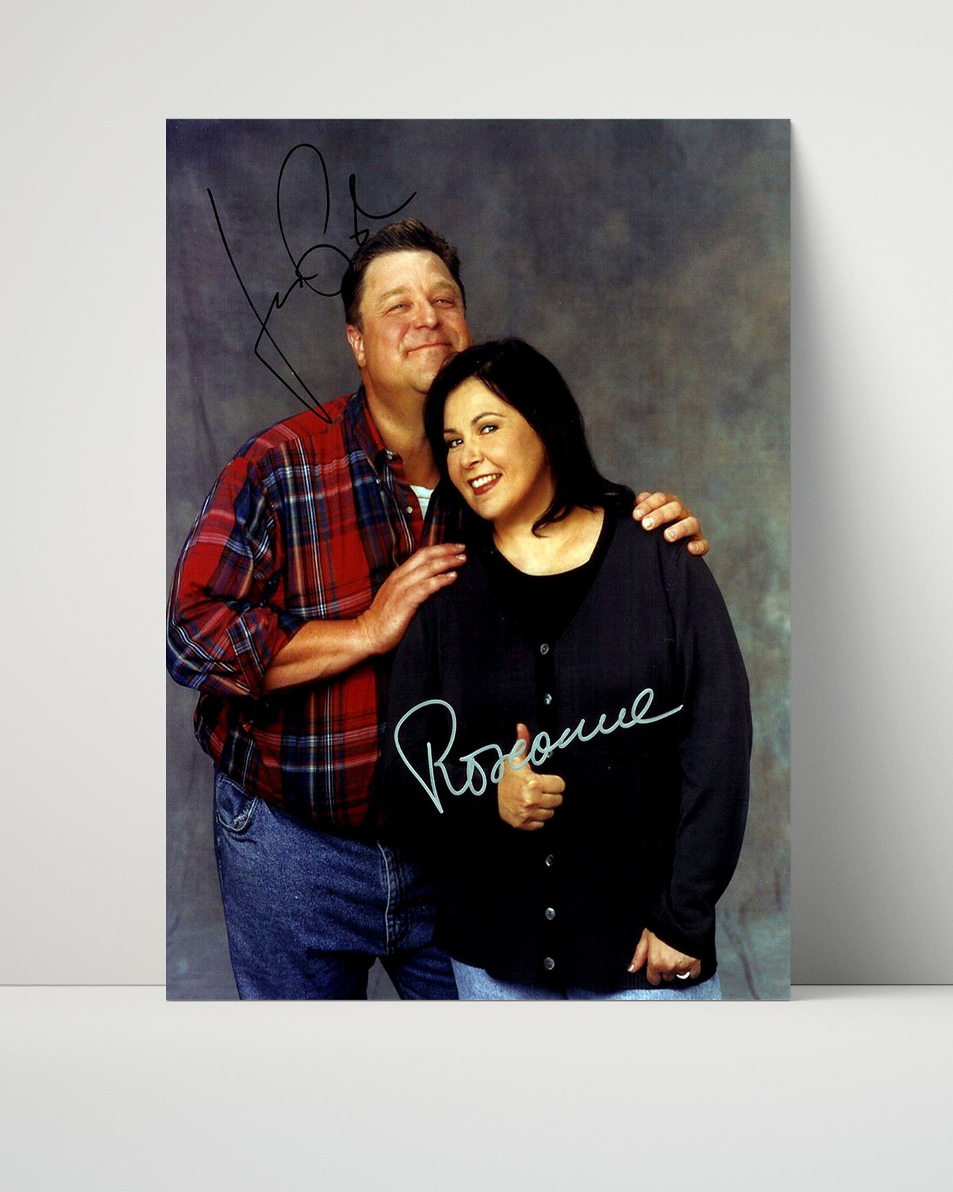 Roseanne - John Goodman and Roseanne Barr - Conner Family Couple - Vintage Television Wall Art - 16x20 Unframed Print wall art print - television decor