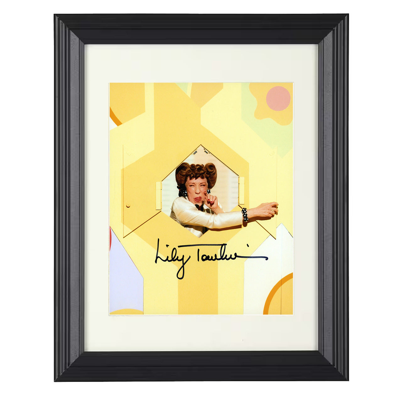 Rowan and Martins Laugh In – Lily Tomlin – Comedy Character – 8x10 black beveled framed television wall art