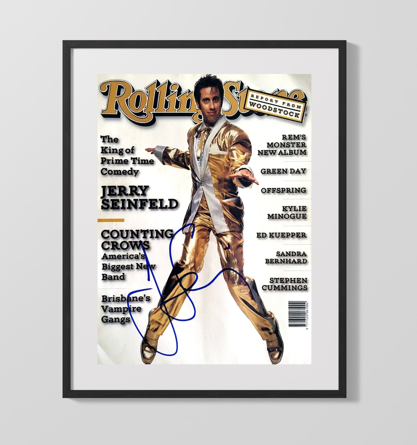 Seinfeld - Jerry Seinfeld - Rolling Stone Gold Suit Cover - Gallery Frame television wall art