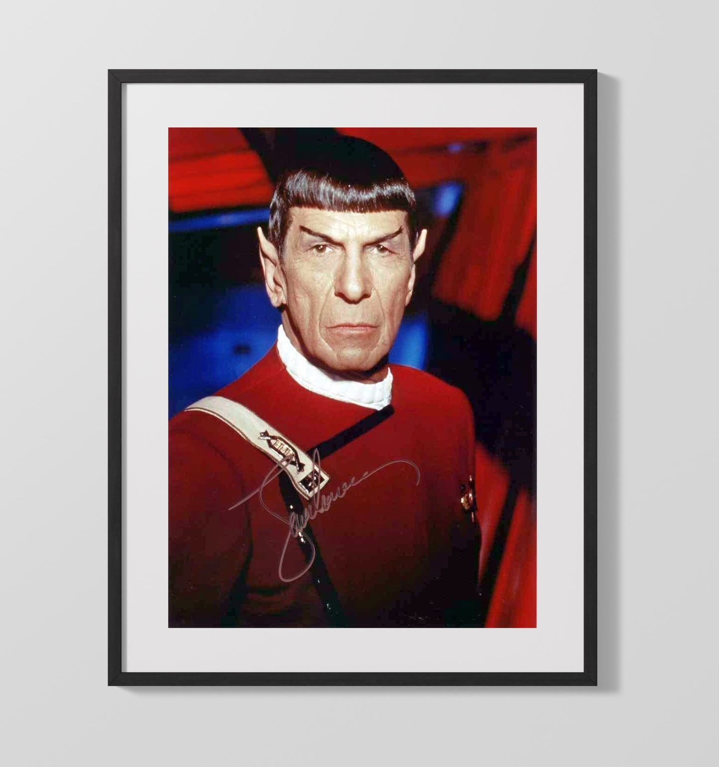 Star Trek - Leonard Nimoy - Spock Red Uniform - Gallery Frame television wall art