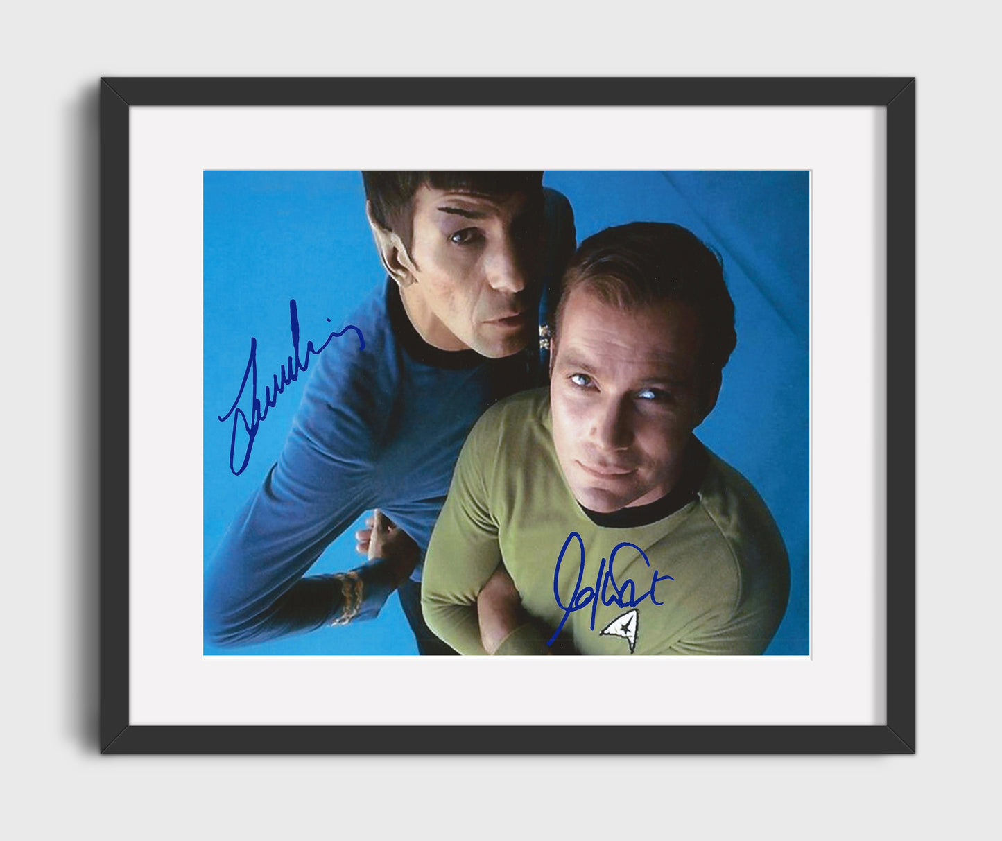 Star Trek - Leonard Nimoy (Spock) and William Shatner (Captain Kirk) Classic Duo - Gallery Frame television wall art