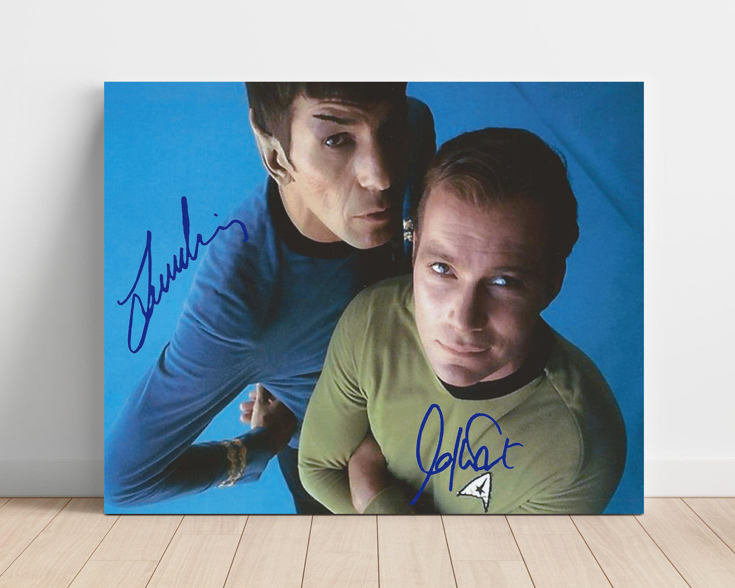 Star Trek - Leonard Nimoy (Spock) and William Shatner (Captain Kirk) Classic Duo - Vintage Television Wall Art - 16x20 Unframed Print wall art print - television decor