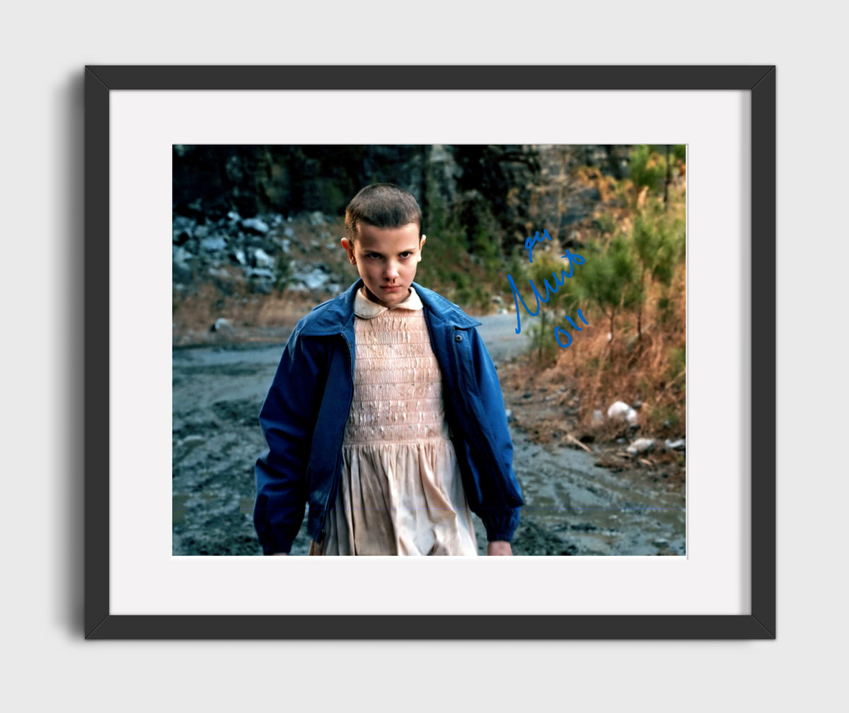 Stranger Things - Millie Bobby Brown (Eleven) Forest Path Confrontation Walk - Gallery Frame television wall art