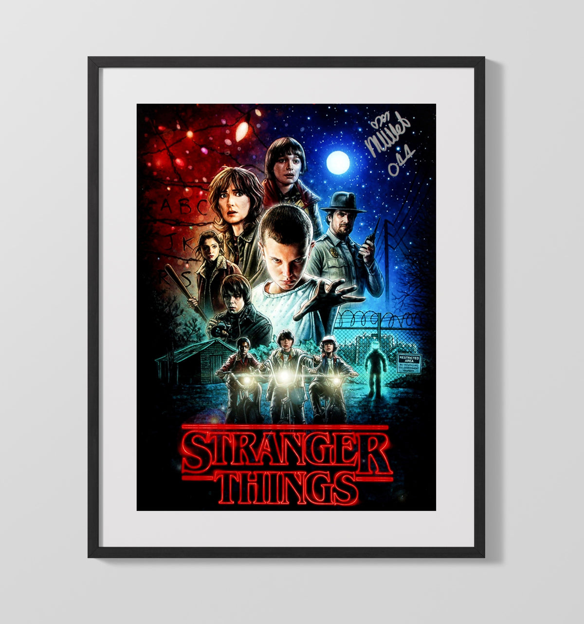 Stranger Things - Millie Bobby Brown (Eleven) Season One Character Poster - Gallery Frame television wall art