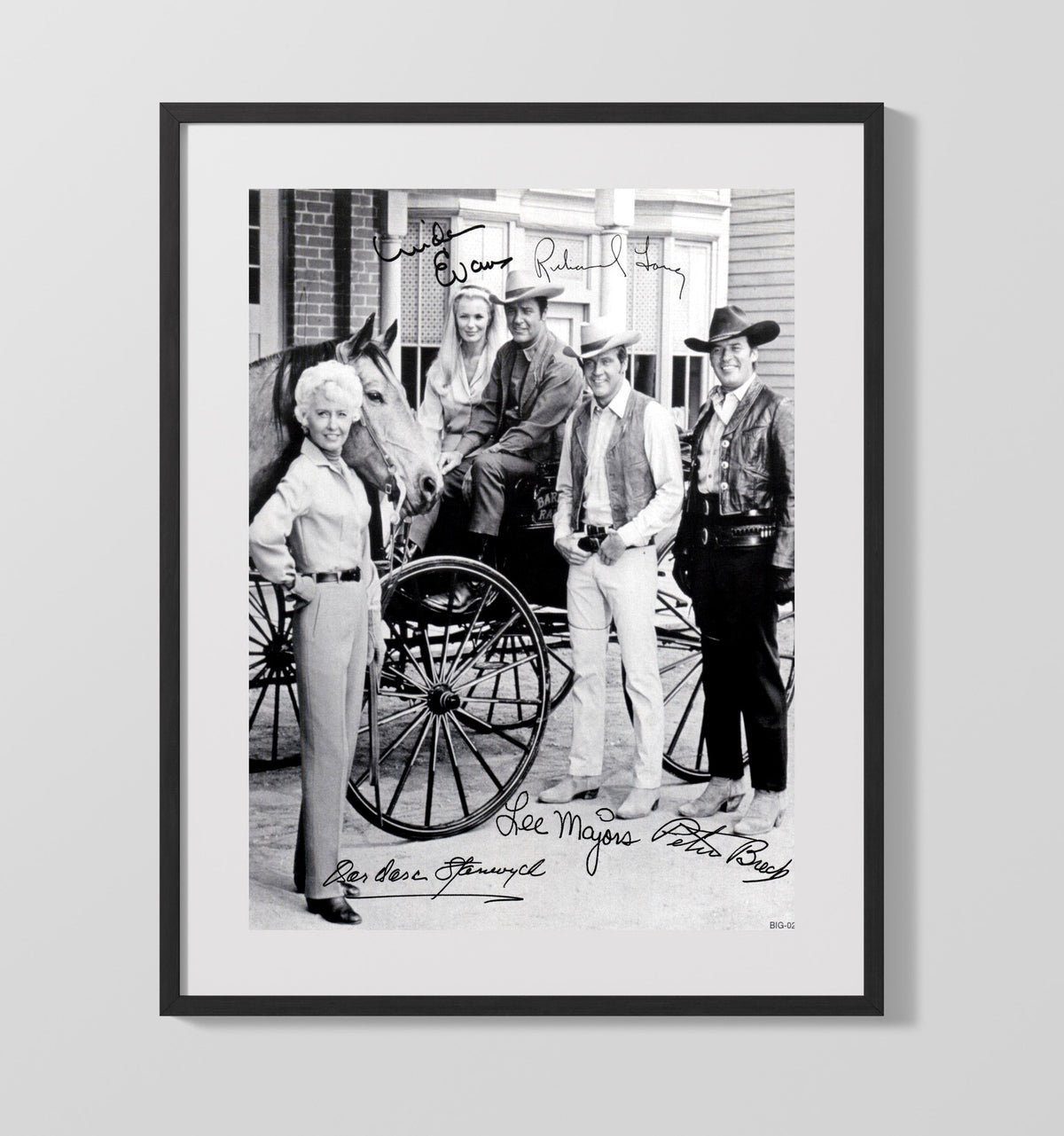 The Big Valley - Barbara Stanwyck Frontier Ranch Family Ensemble - Gallery Frame television wall art