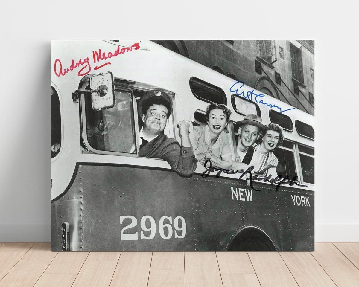 The Honeymooners – Ralph Kramden Ensemble Bus Window Cast unframed semi-gloss poster print