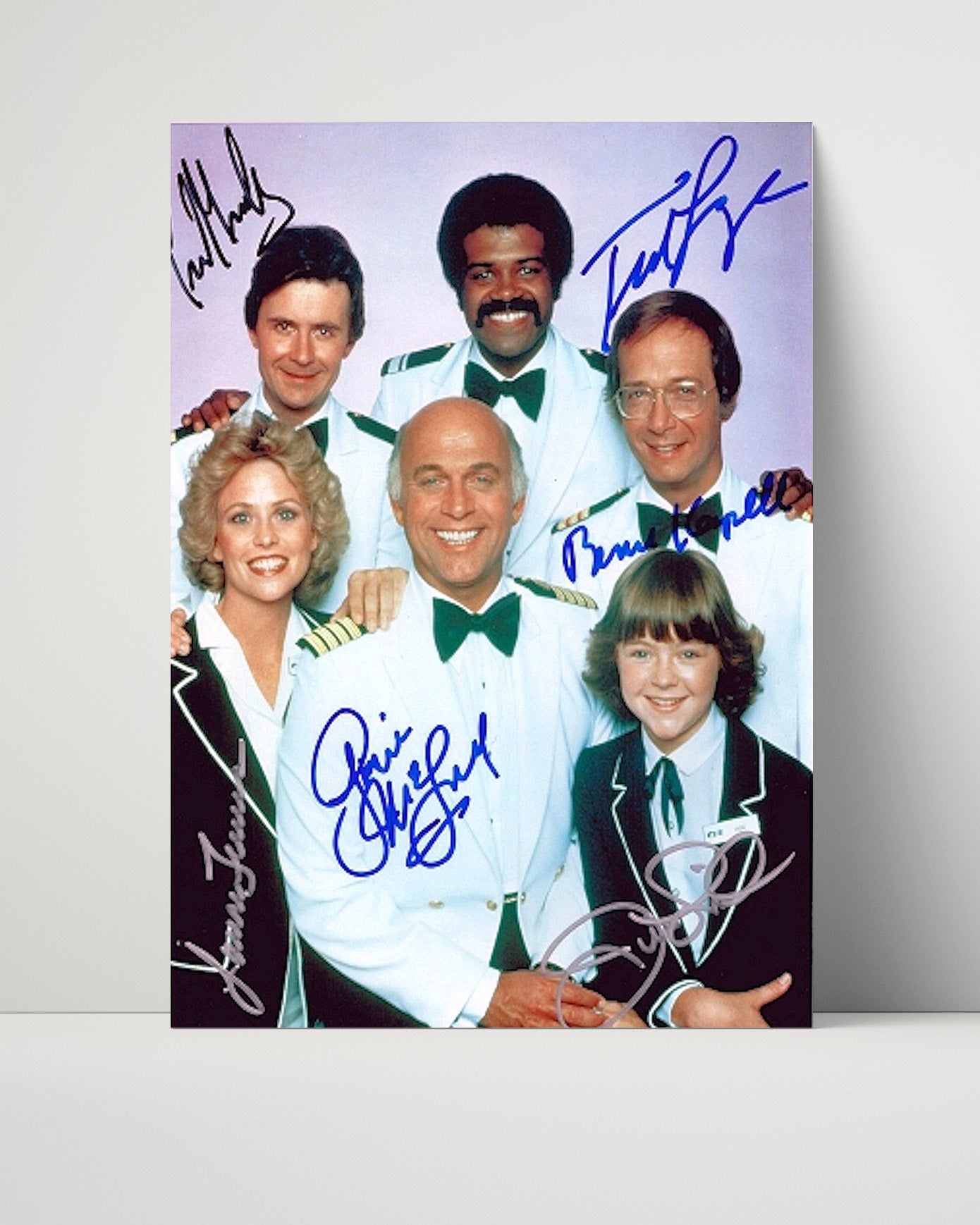The Love Boat - Cast - Cruise Ship Crew Ensemble - Vintage Television Wall Art - 16x20 Unframed Print wall art print - television decor