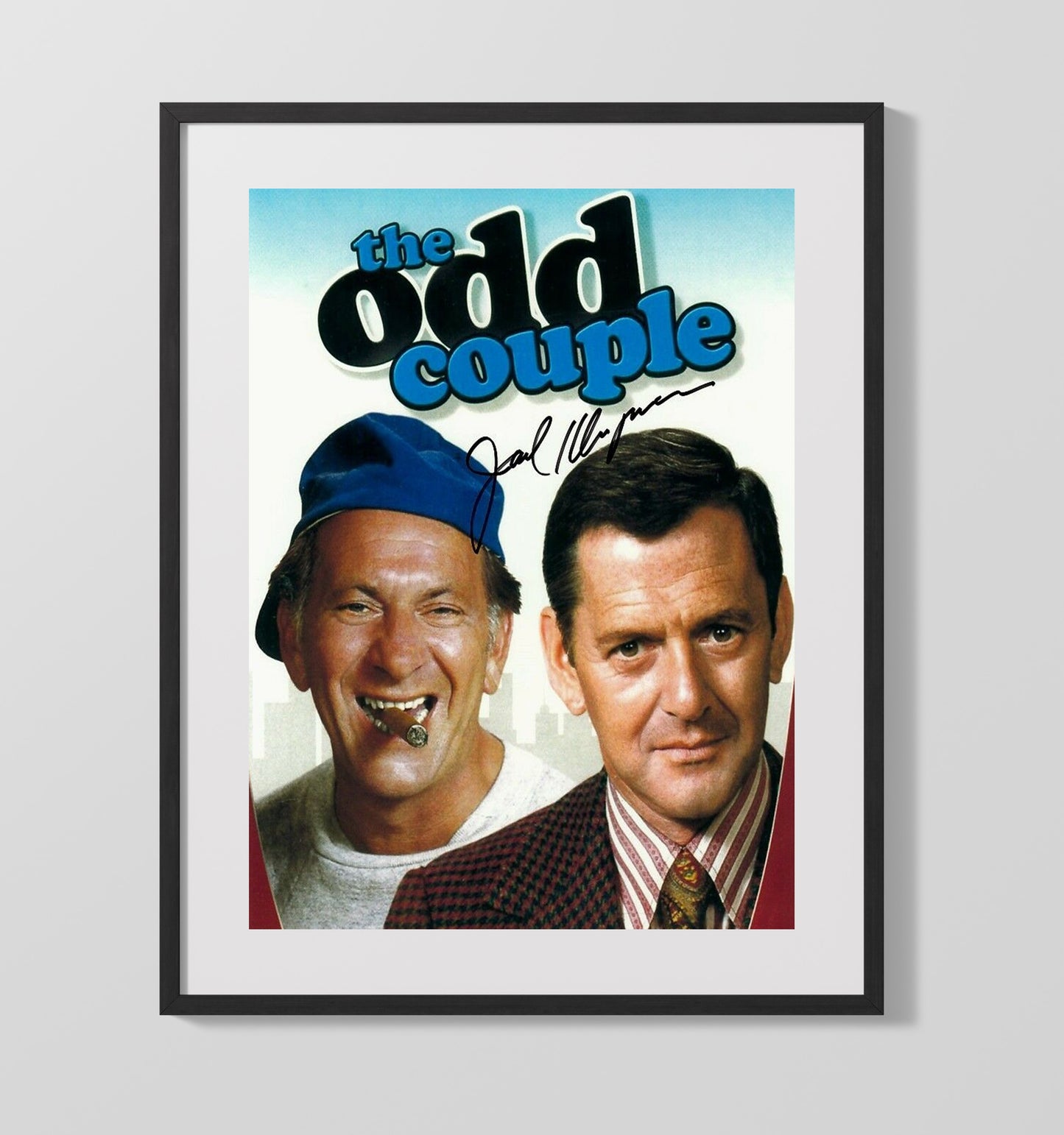 The Odd Couple - Jack Klugman Oscar Madison Cigar Cap - Gallery Frame television wall art