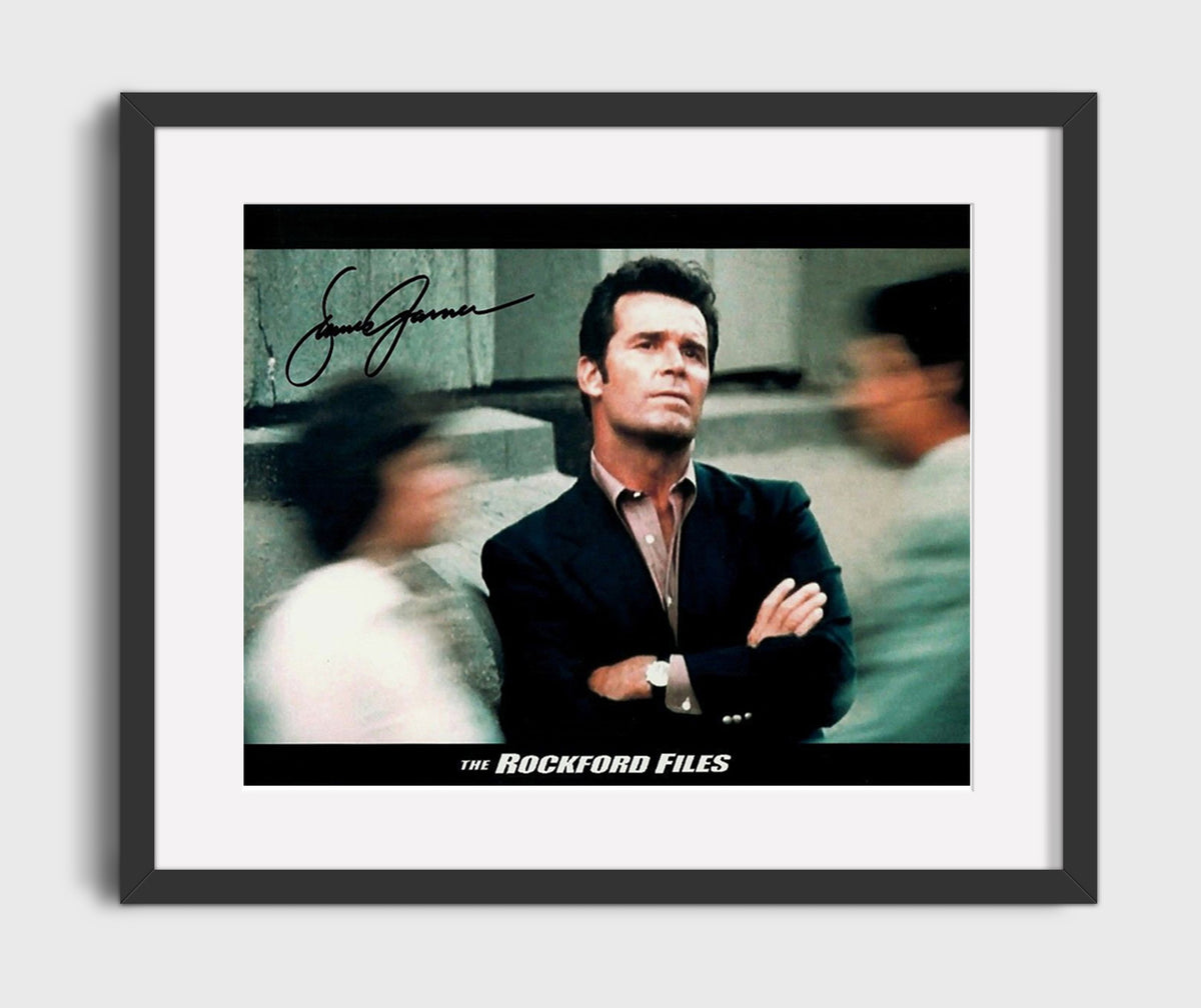 The Rockford Files - James Garner (Jim Rockford) Street Watch Scene - Gallery Frame television wall art