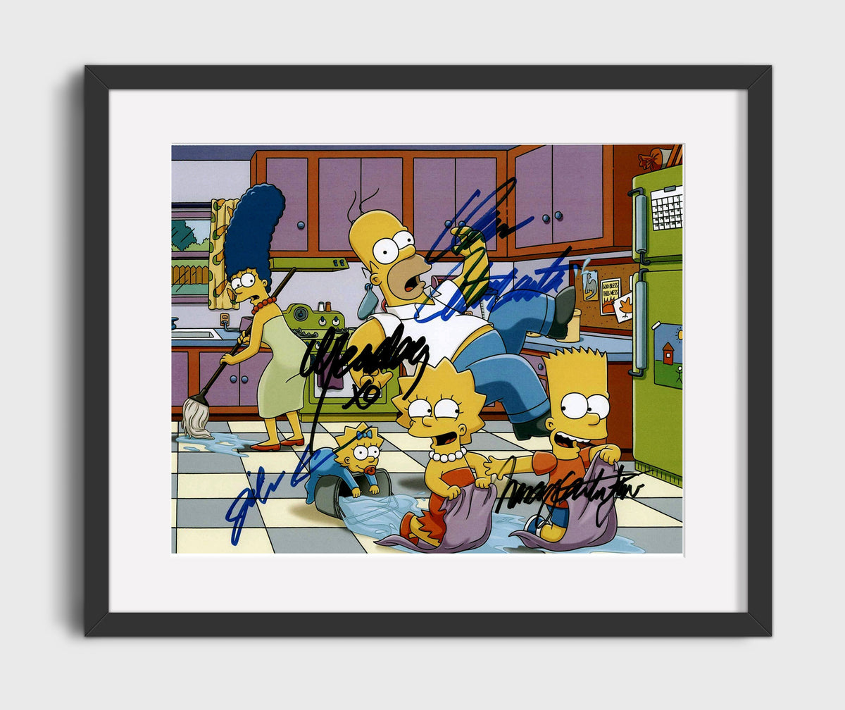 The Simpsons - Dan Castellaneta (Homer Simpson) Family Kitchen Chaos - Gallery Frame television wall art