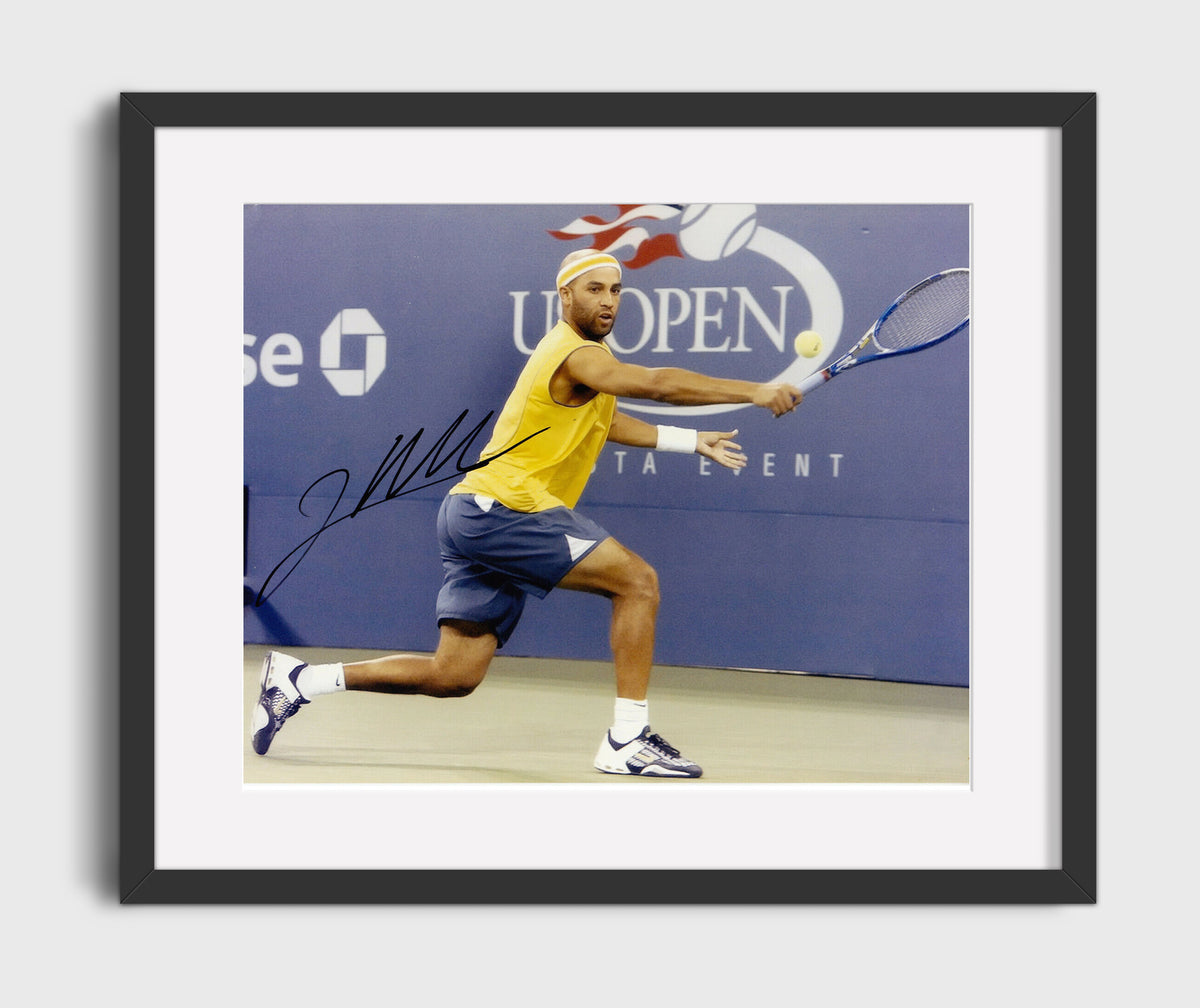 James Blake - Forehand at US Open Vintage Tennis Wall Art - 20x24 Canvas