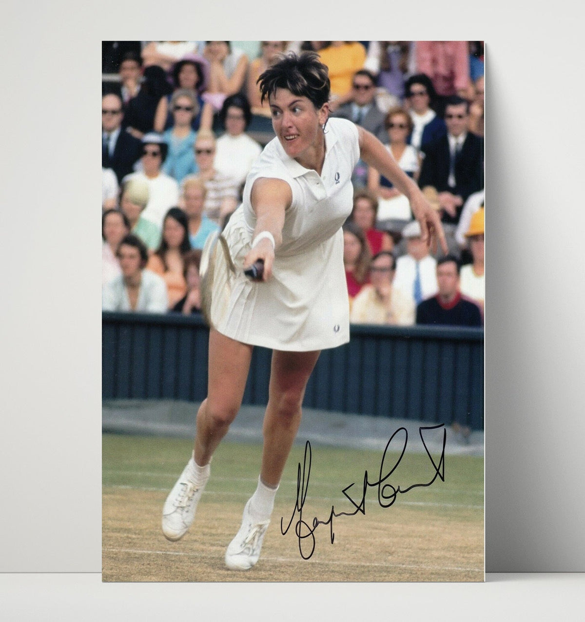 Margaret Court – Wimbledon Forehand Action unframed semi-gloss poster print