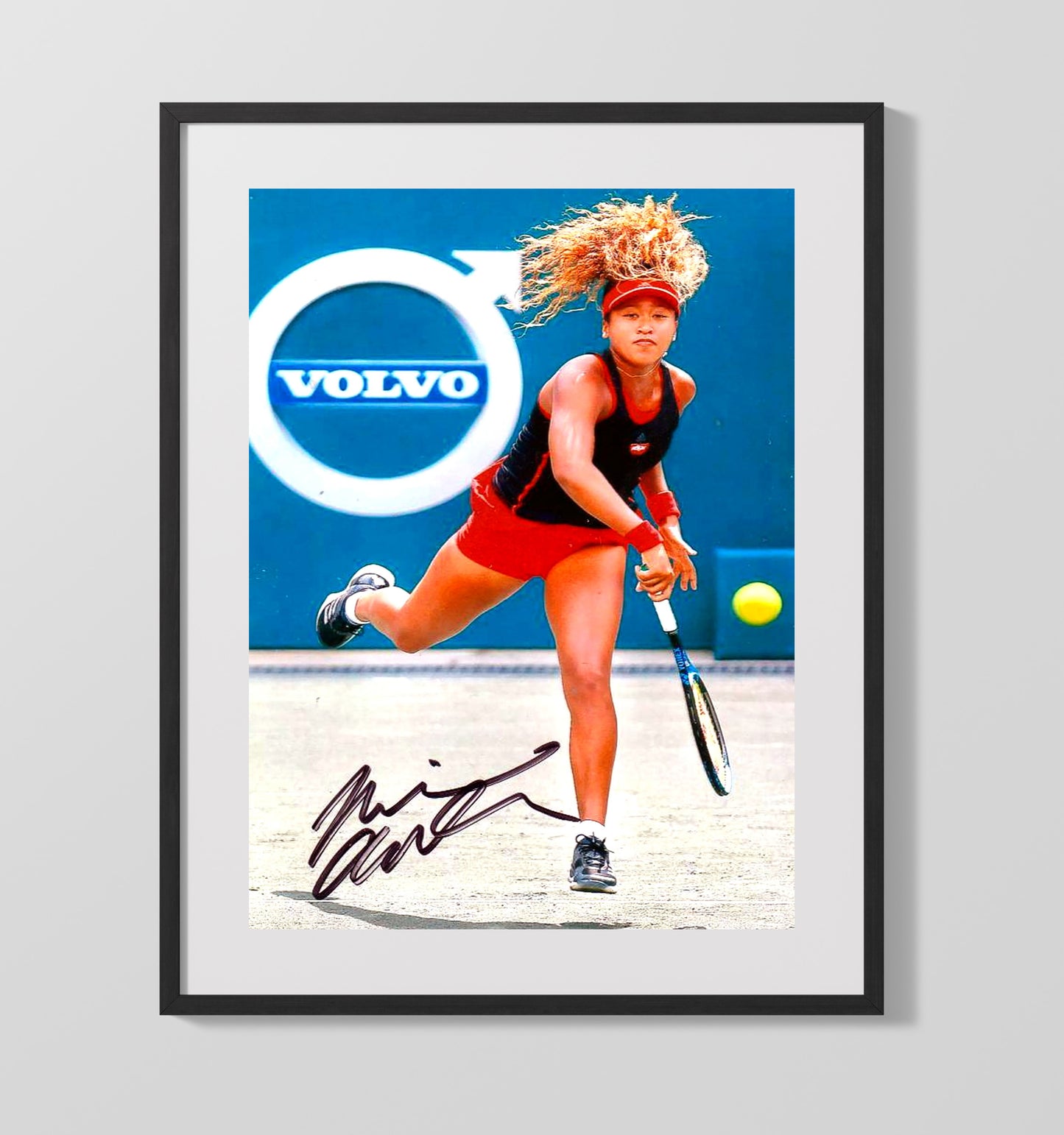 Naomi Osaka - Tournament Serve Motion Vintage Tennis Wall Art - 20x24 Canvas