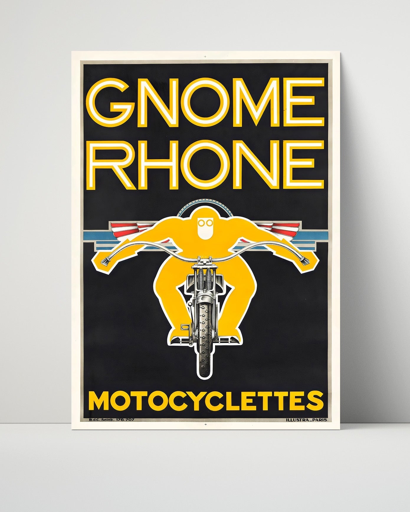 Vintage Advertisement Poster - Gnome Rhone Motorcycles - Bold rides bold design 16x20 Unframed Print vintage advertising wall art print – Vintage Advertising decor