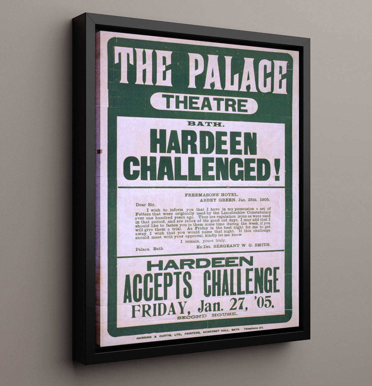 Hardeen - Challenge Accepted - Magic - 16x20 Framed Canvas