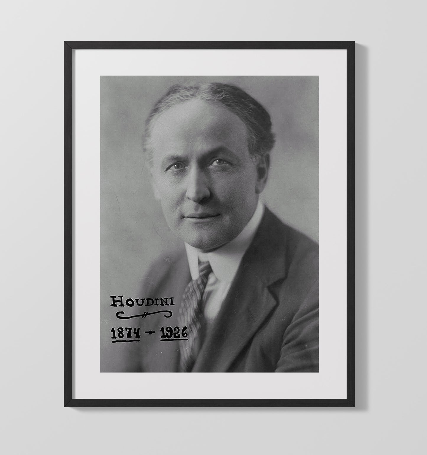 Houdini - Master of Mystery - Magic Poster - 16x20 Gallery Frame