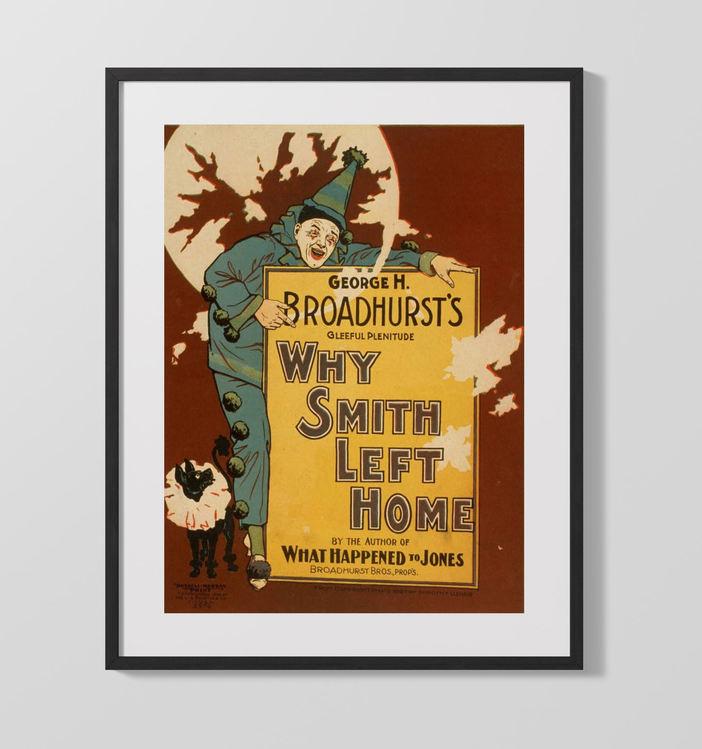 Why Smith Left Home - Classic Stage Production - Theater Poster - 16x20 Gallery Frame