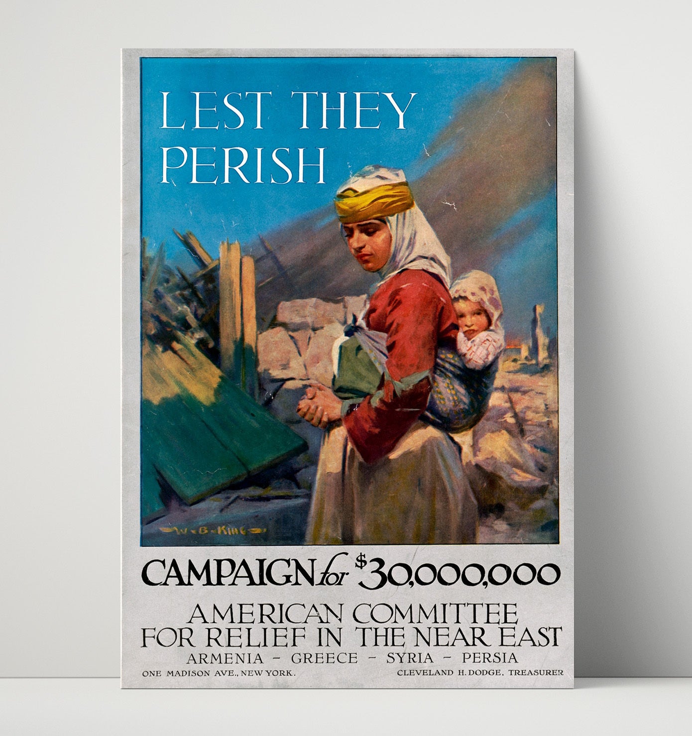 American Committee for Relief in the Near East war poster wall art 16x20 Unframed Print