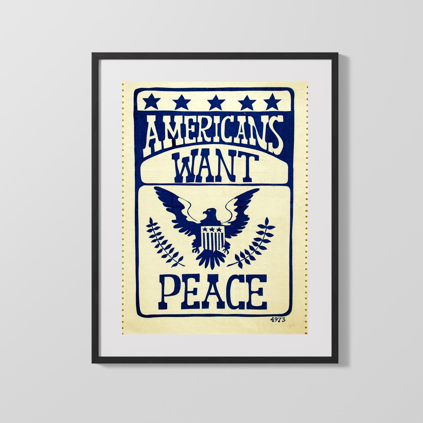 Vintage War Poster - Americans Want Peace - Eagle Speaks