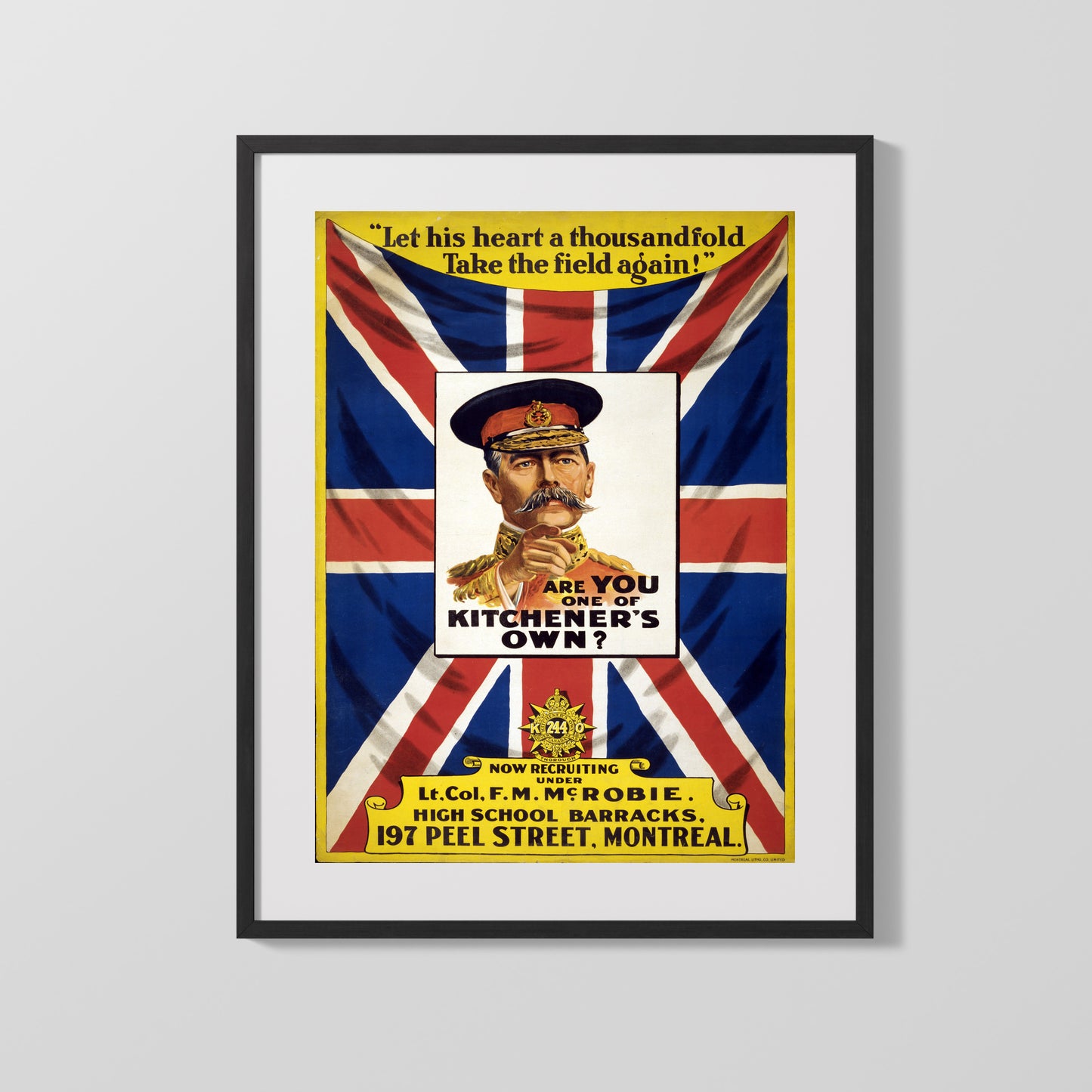 Vintage War Poster - Are You One of Kitchners Own