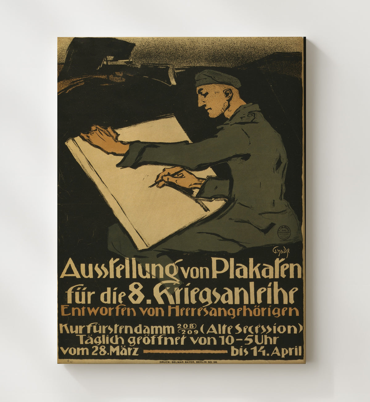 Ausstellung von Plakaten vintage war poster canvas wall art 20x24 Canvas