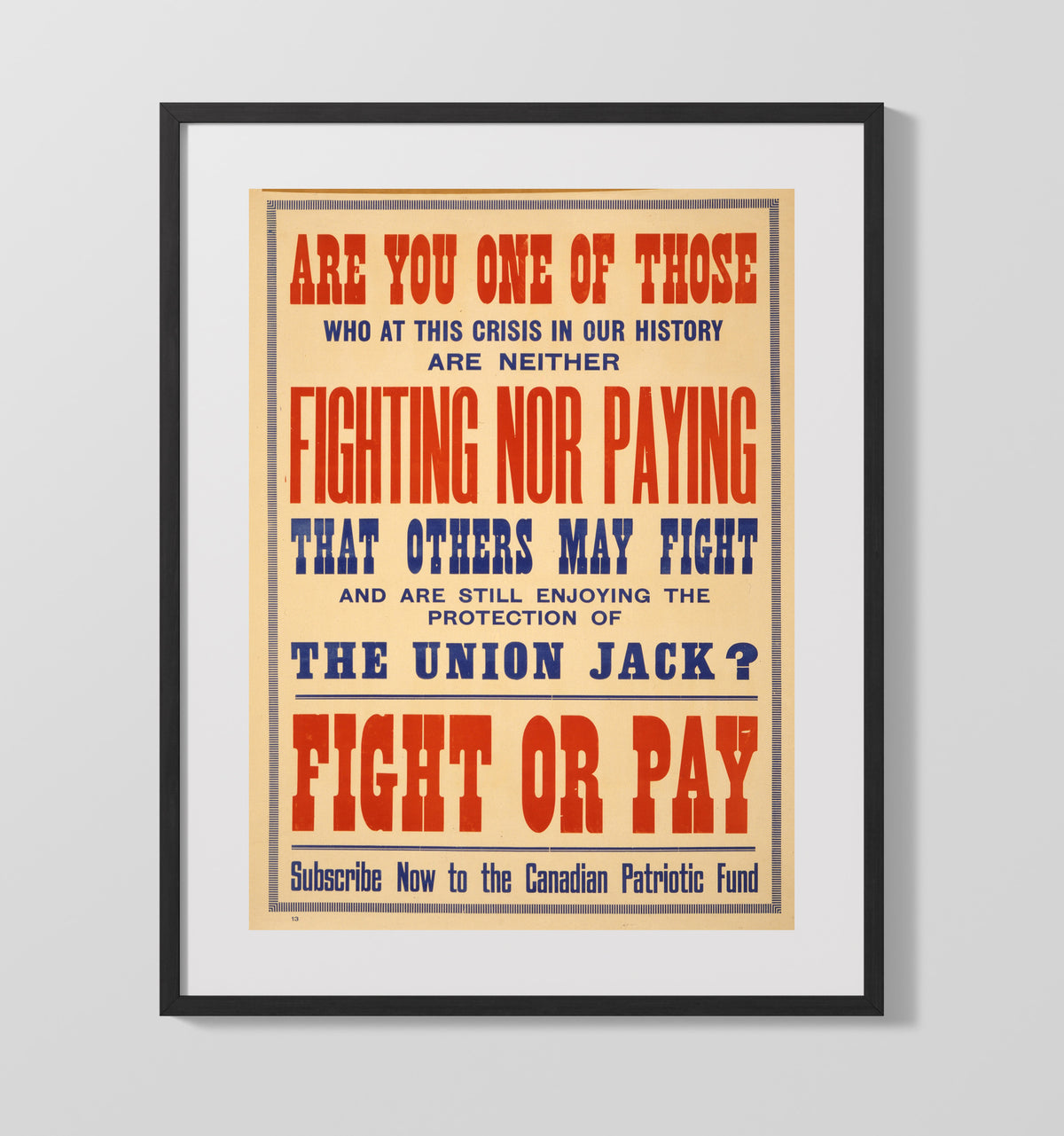 Canadian Patriotic Fund Fight or Pay - Gallery
