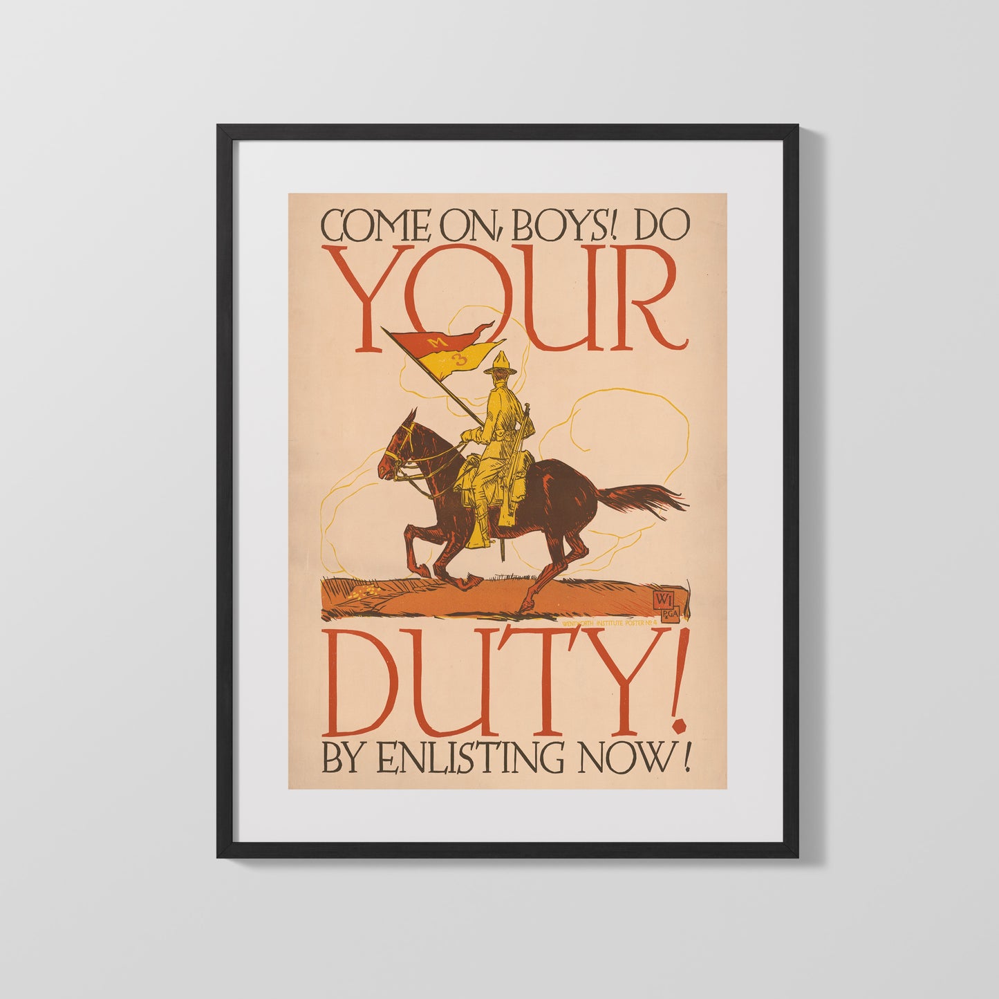Vintage War Poster - Do Your Duty - Saddle Up