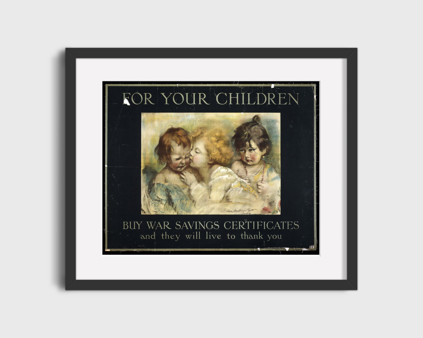 Vintage War Poster - For Children - Future Thanks You